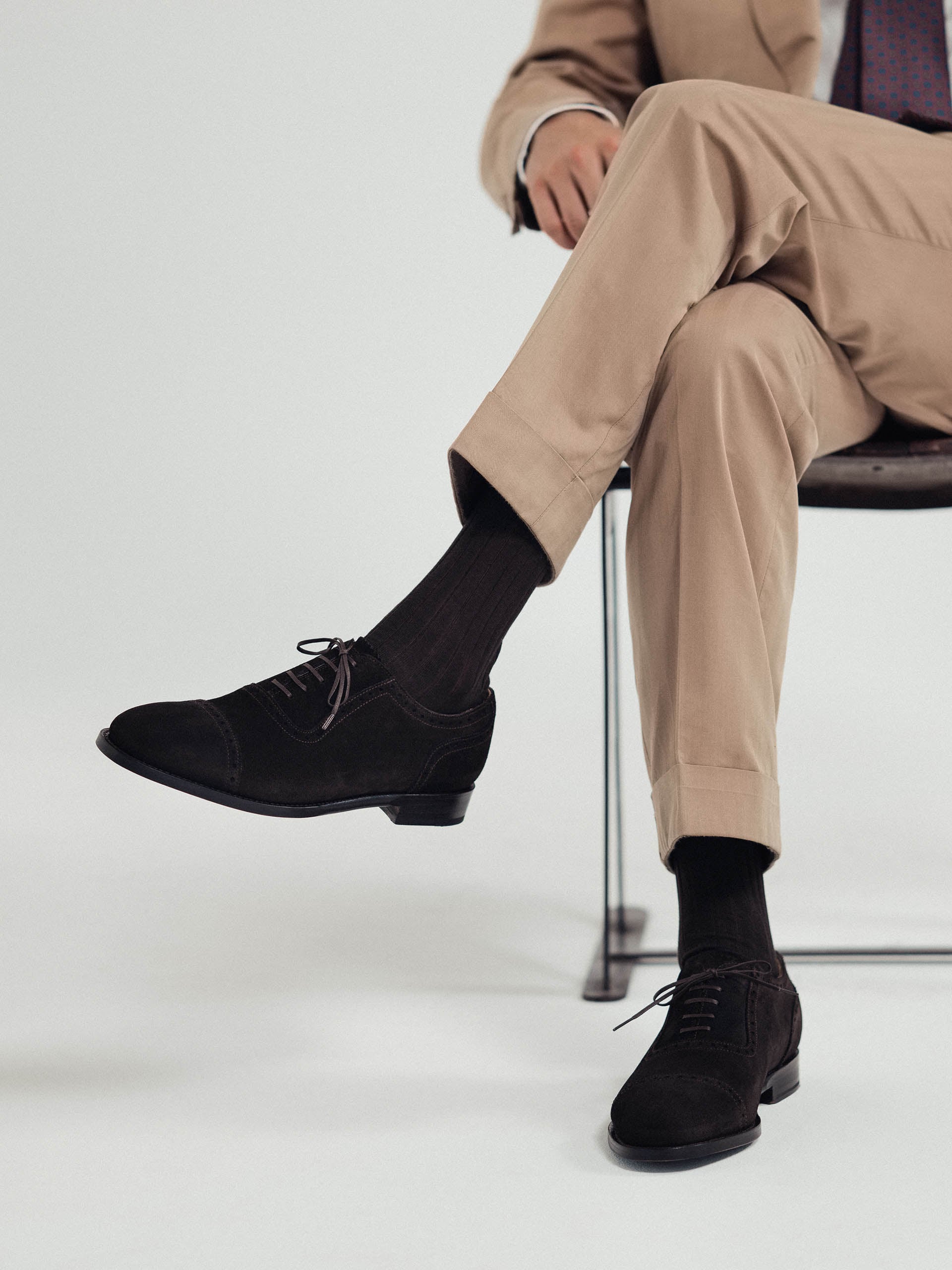 The Adelaide Oxford - Brown Suede