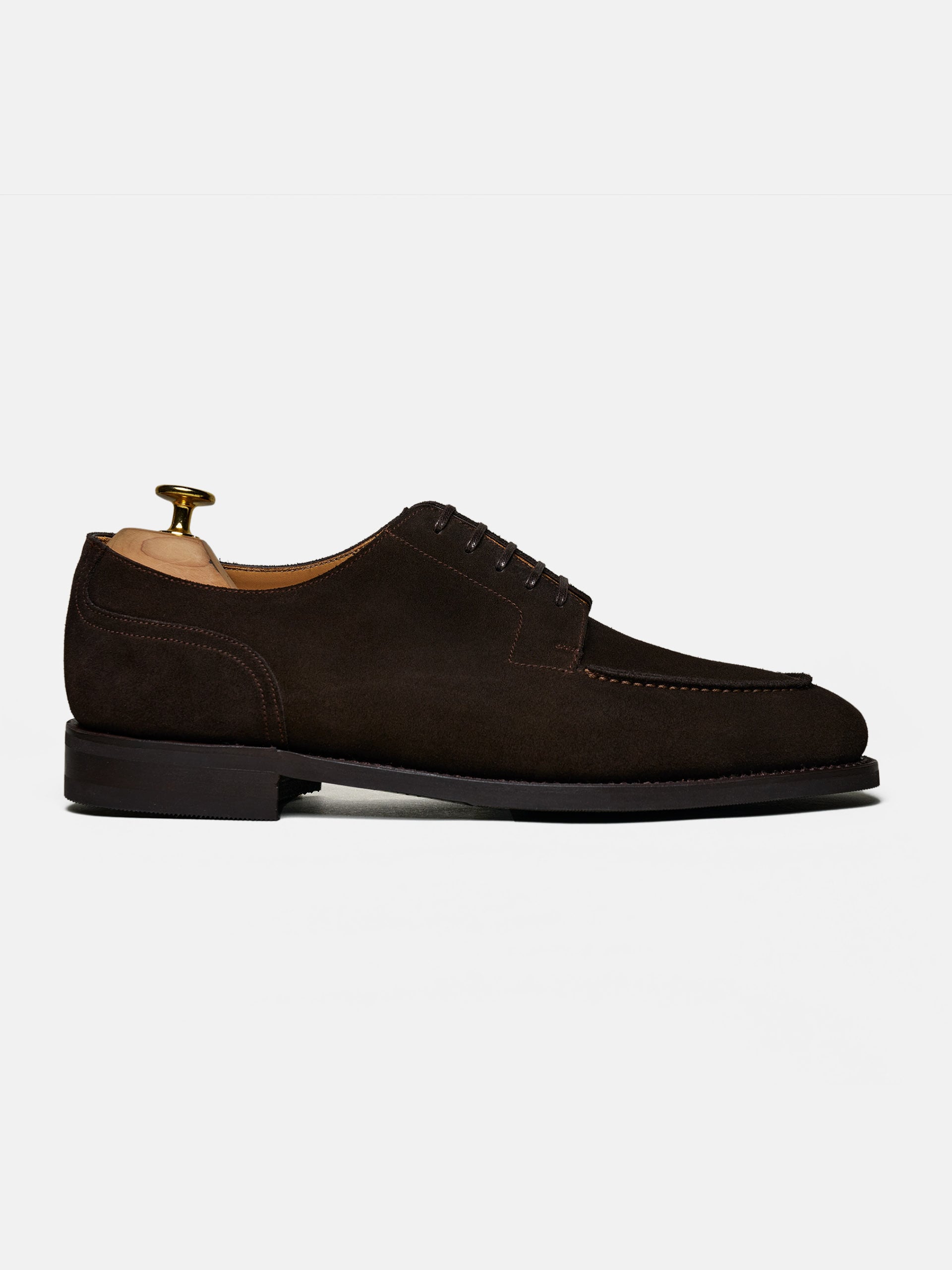 The Split Toe Derby - Brown Suede