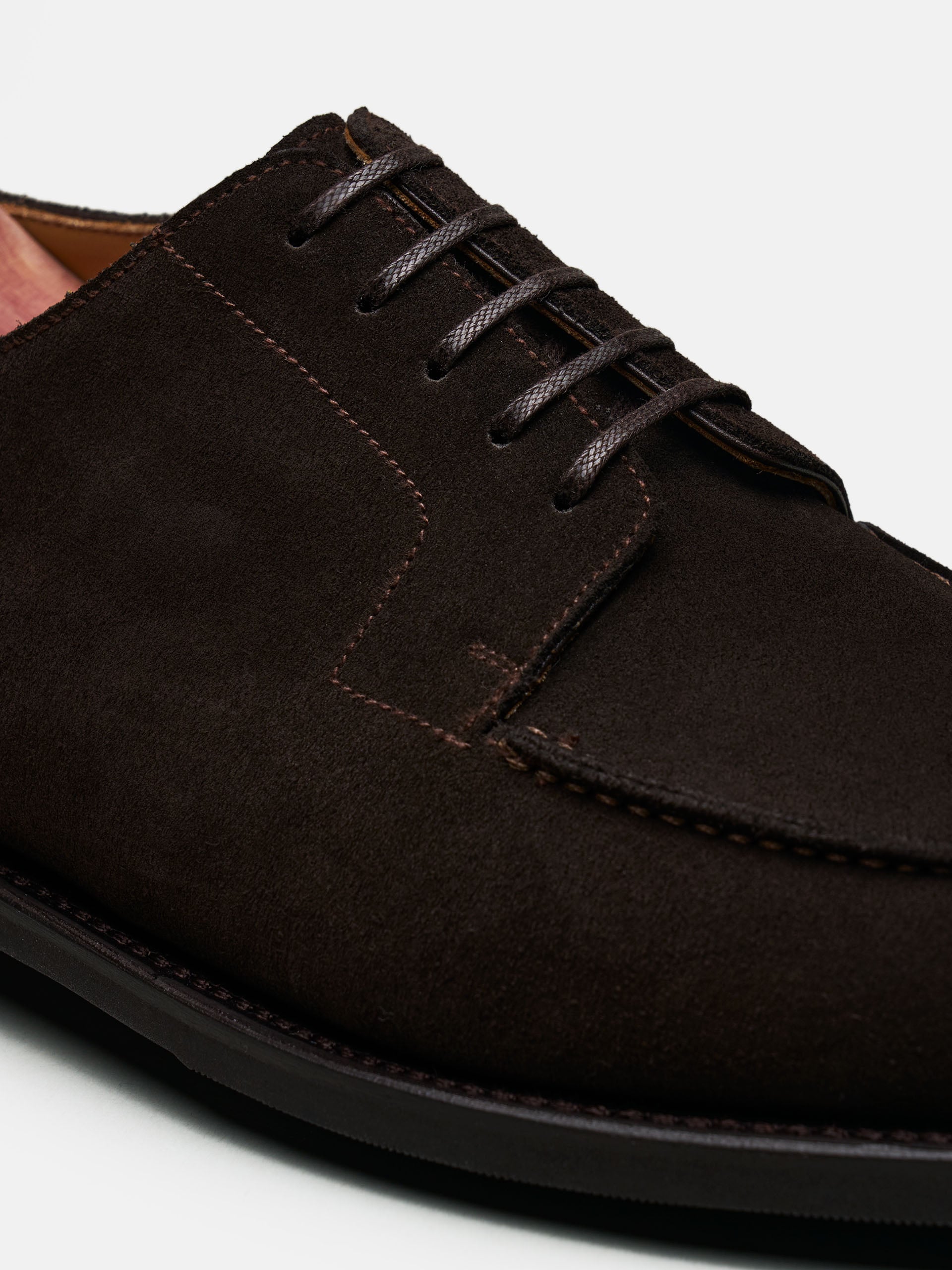 The Split Toe Derby - Brown Suede