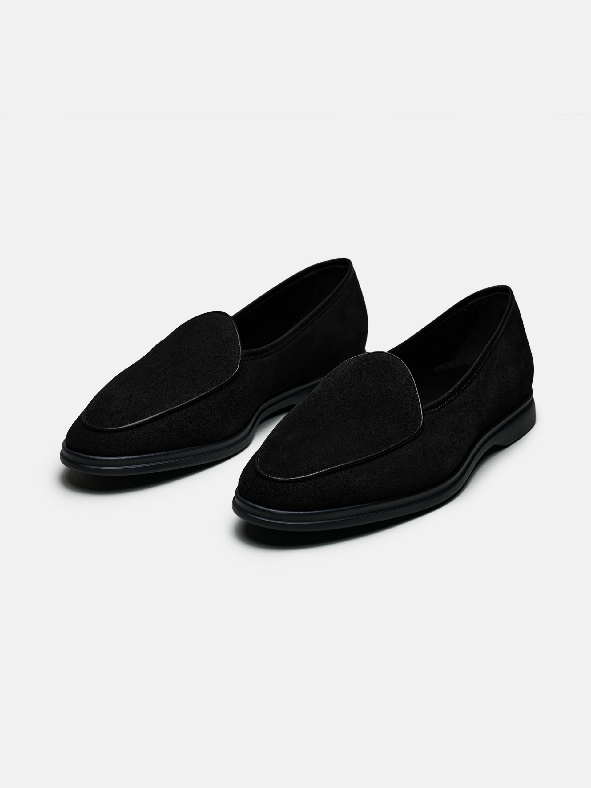 The Belgian Loafer - Black Suede