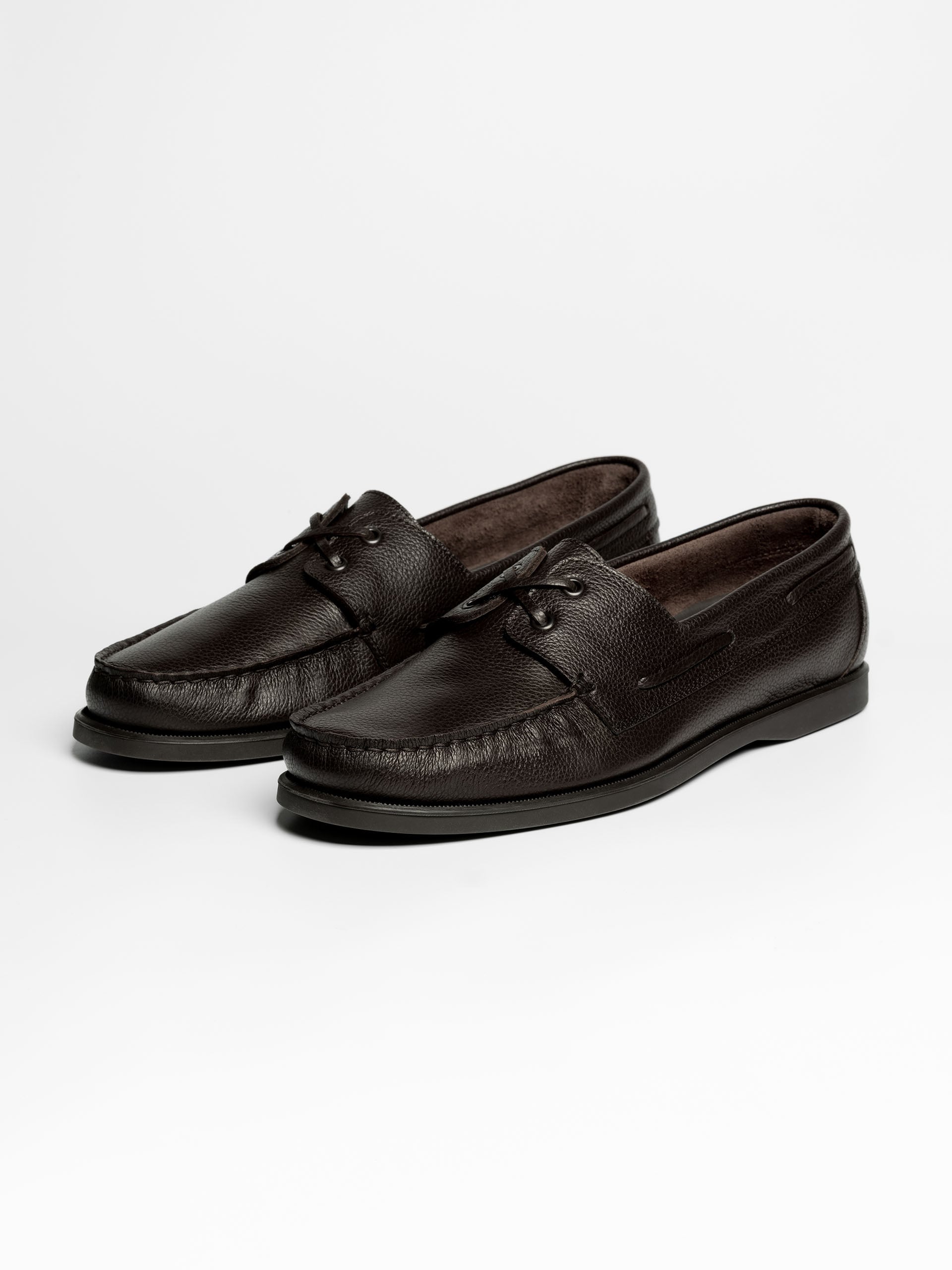 The Boat Shoe - Brown Grain