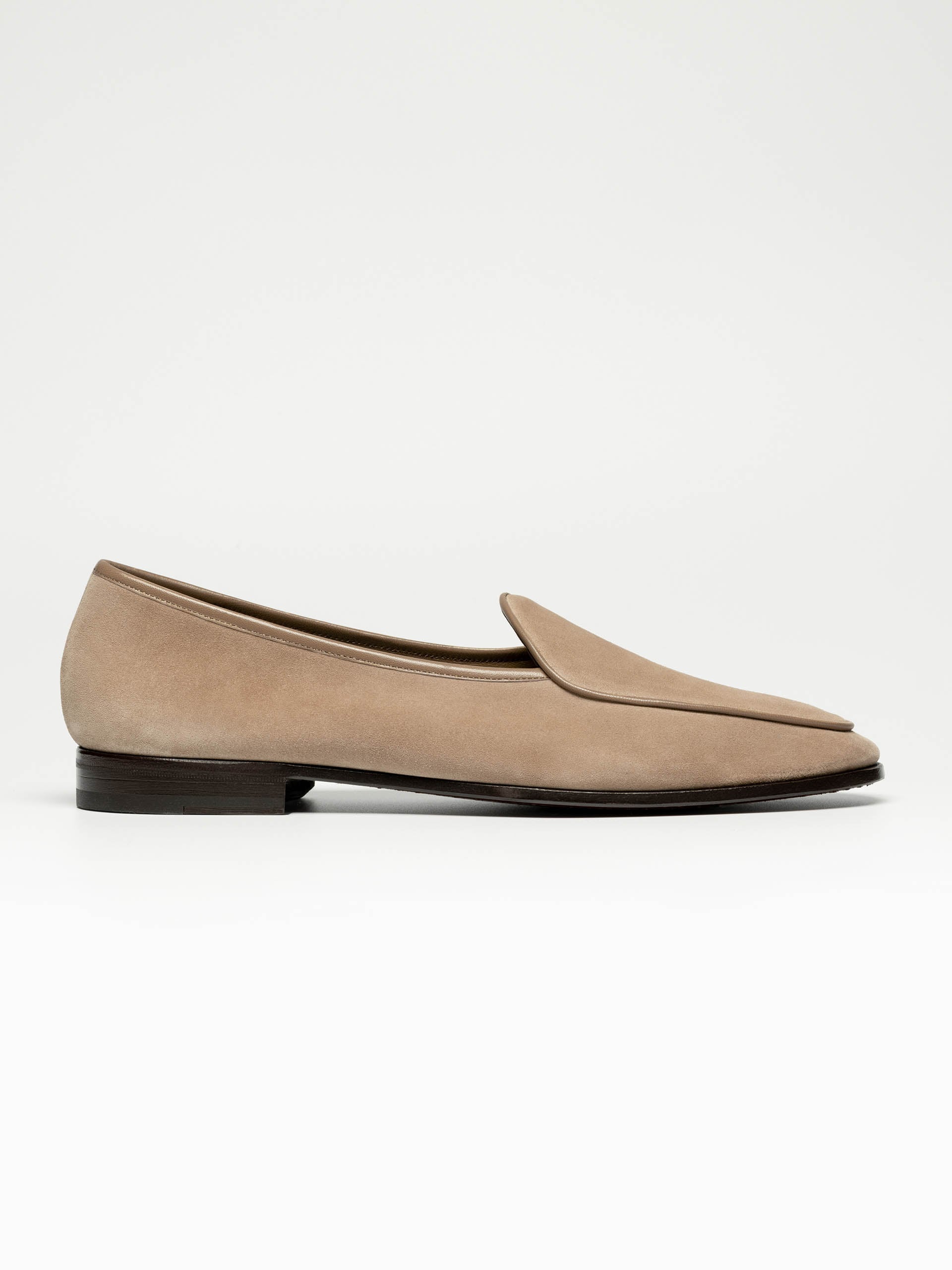 The Belgian Loafer - Beige Suede - Unlined