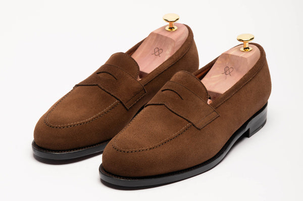 The Penny Loafer - Medium Brown Suede