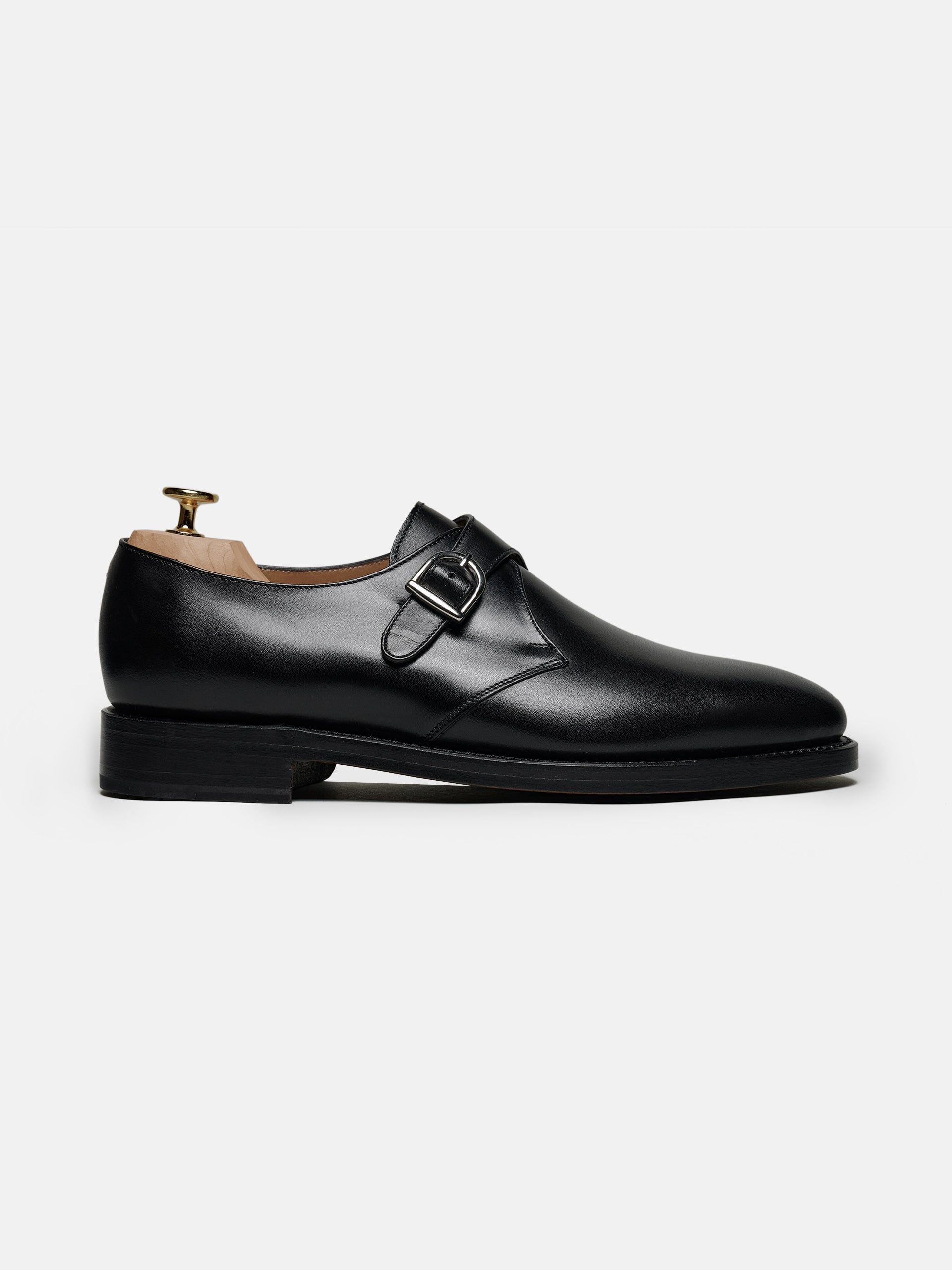 The Single Monkstrap - Black Calf