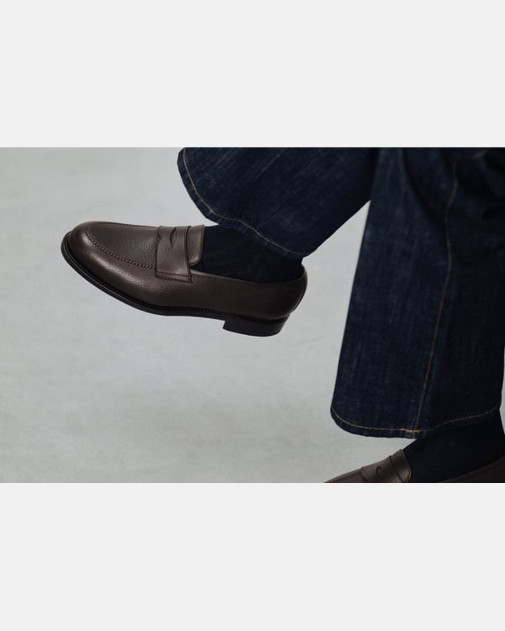 The Penny Loafer - Brown Grain