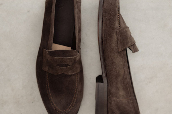 The Penny Loafer - Brown Suede - Unlined