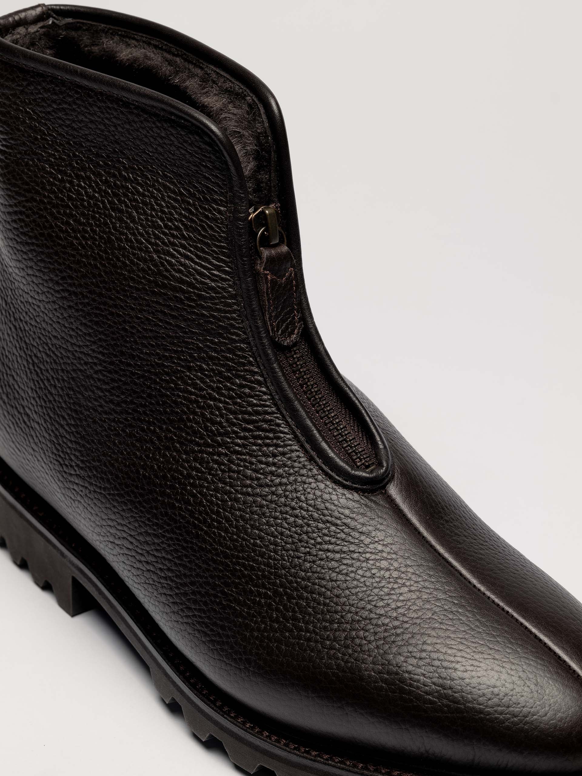 The Alpine Boot - Brown Grain