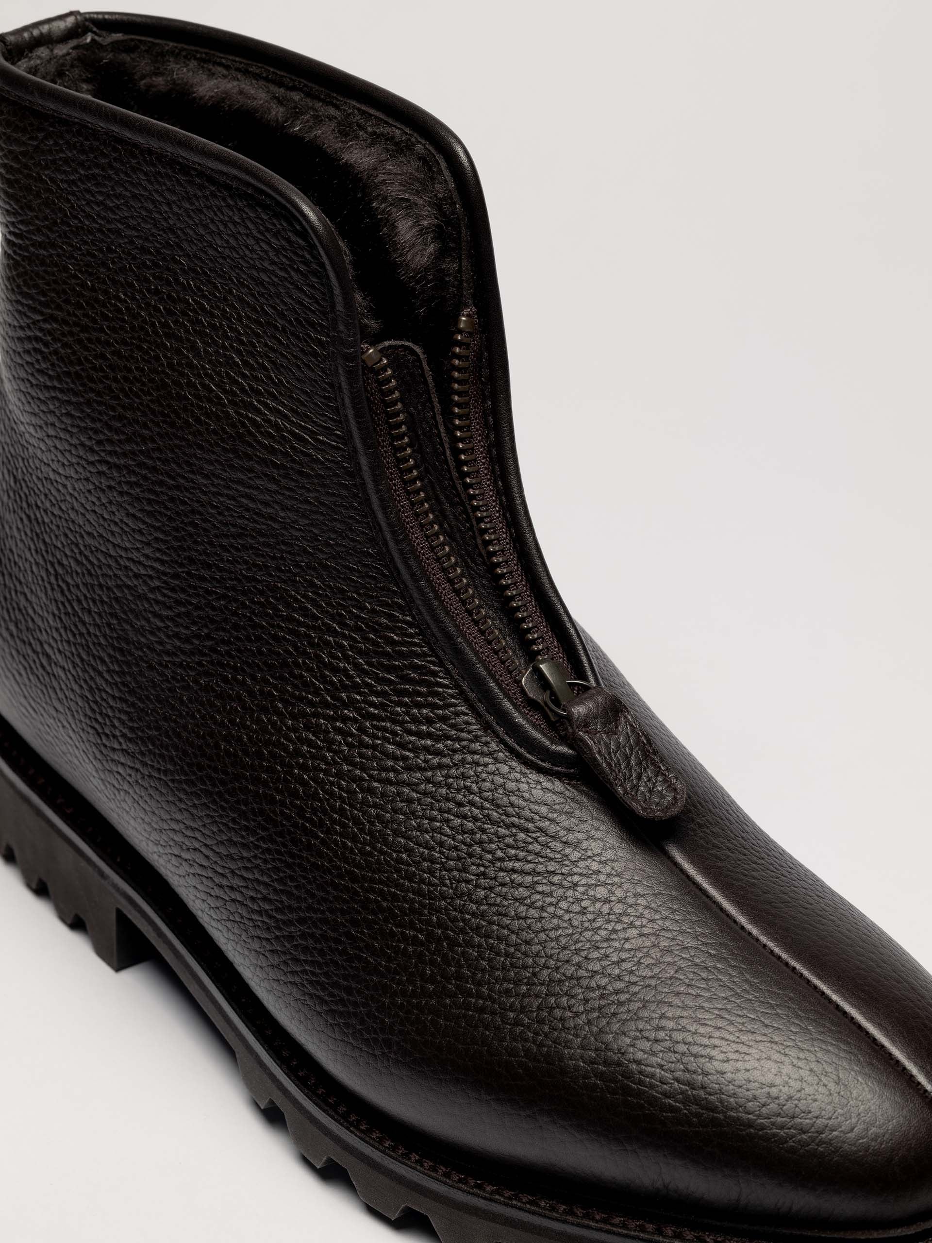 The Alpine Boot - Brown Grain