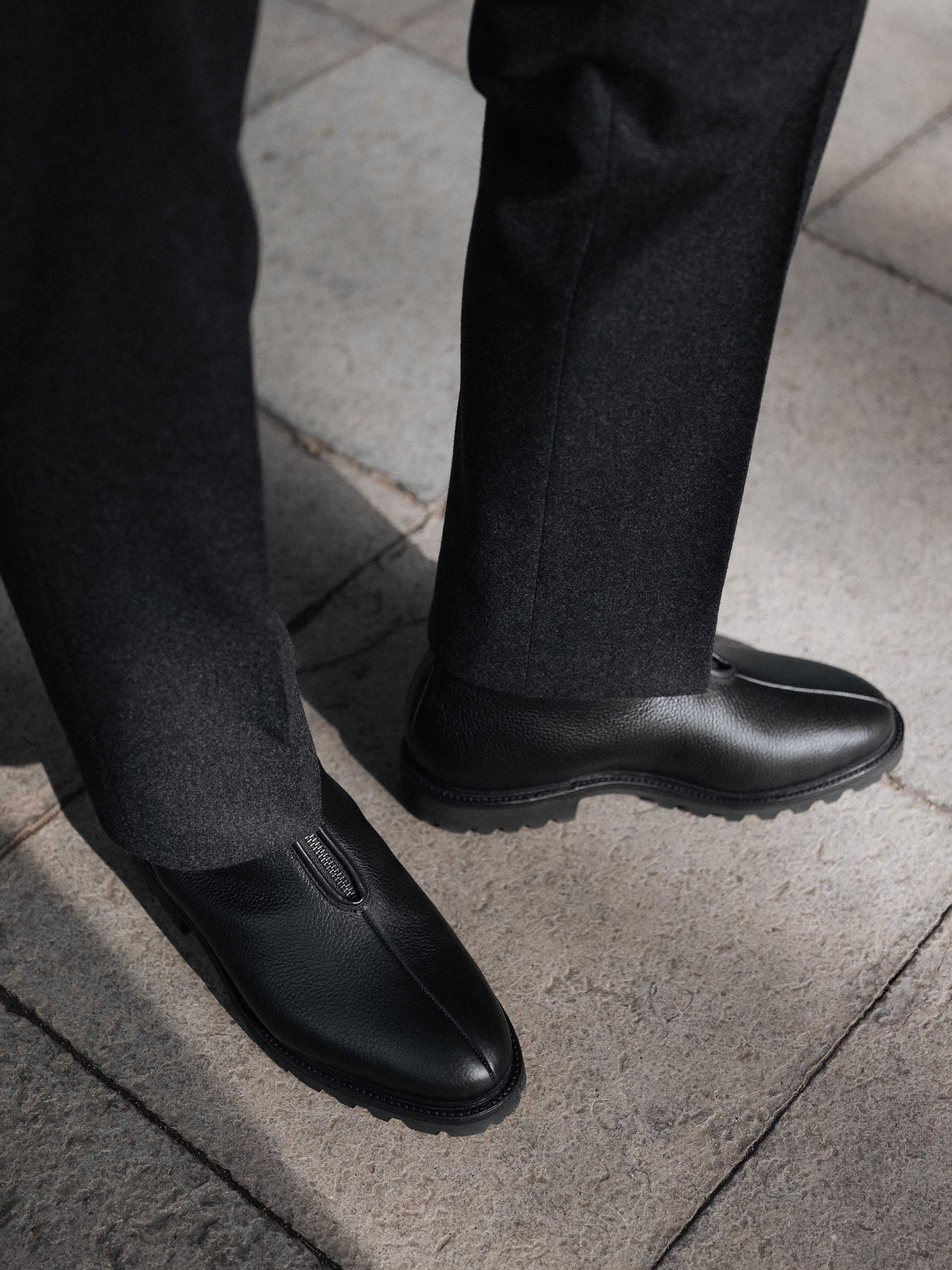 The Alpine Boot - Black Grain