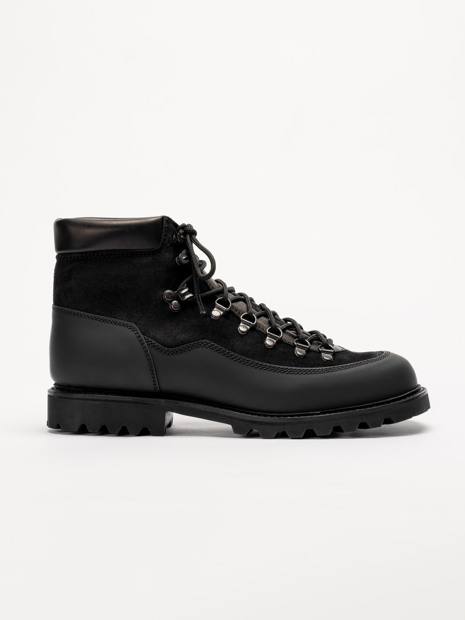 The Hiking Boot - Black Suede - Mudguard