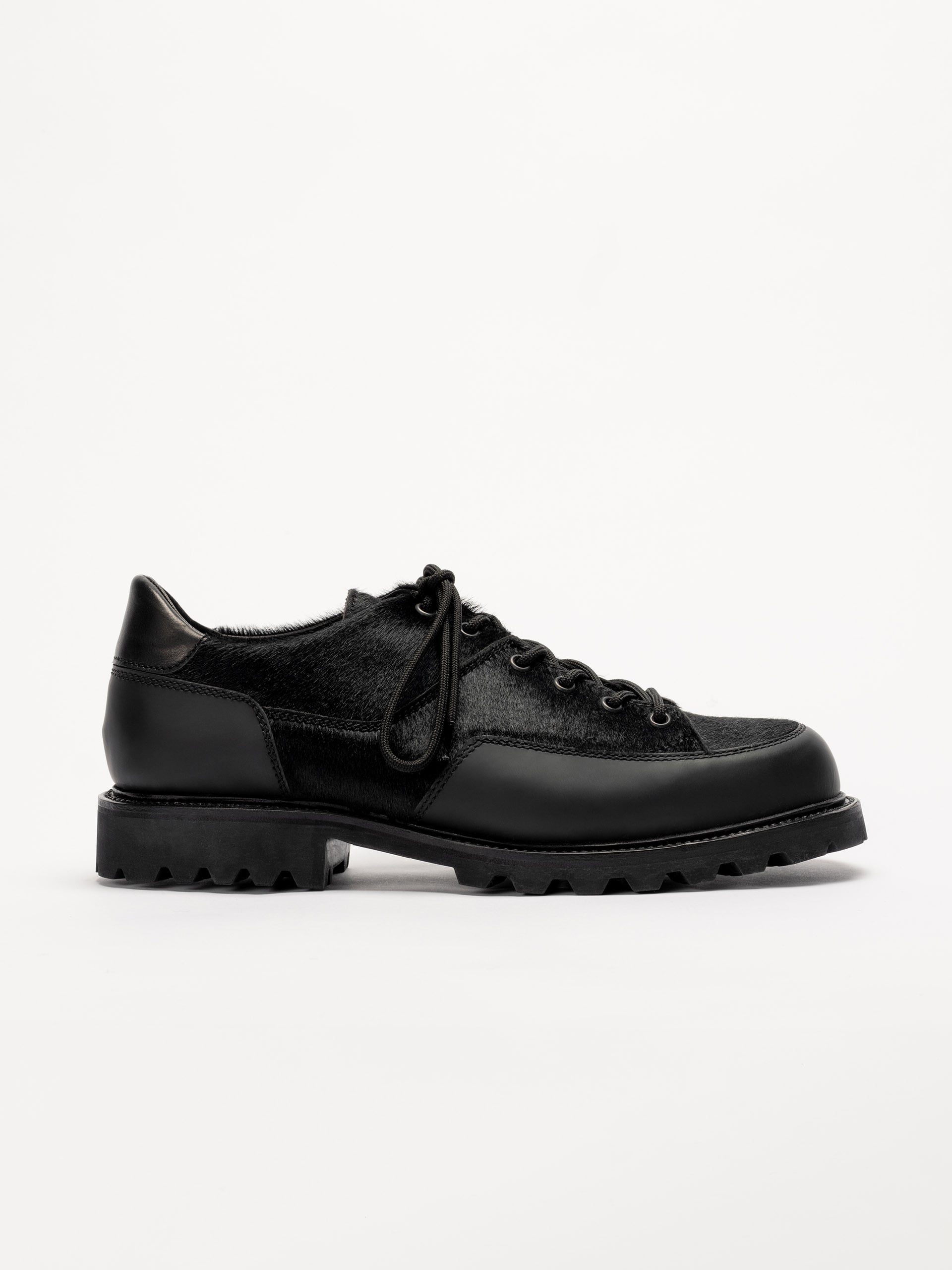 The Hybrid Hiker Sneaker - Black Pony Hair