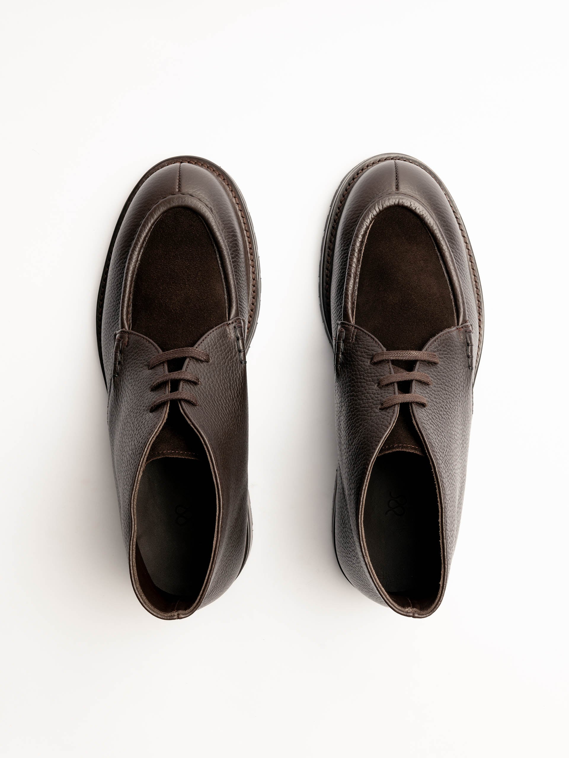 The Moc Toe Chukka - Brown Grain & Brown Suede