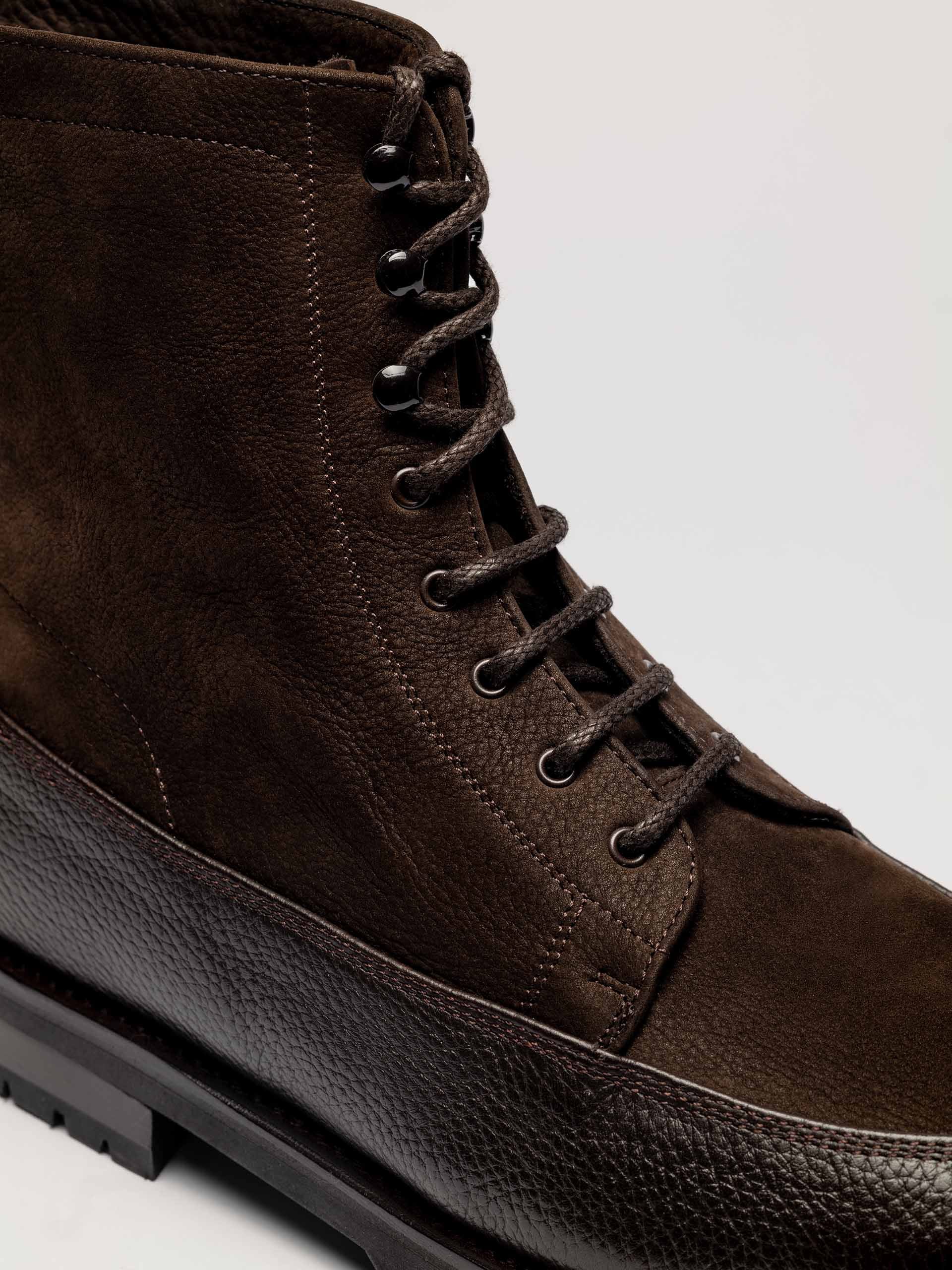 The Country Boot - Brown Nubuck & Brown Grain