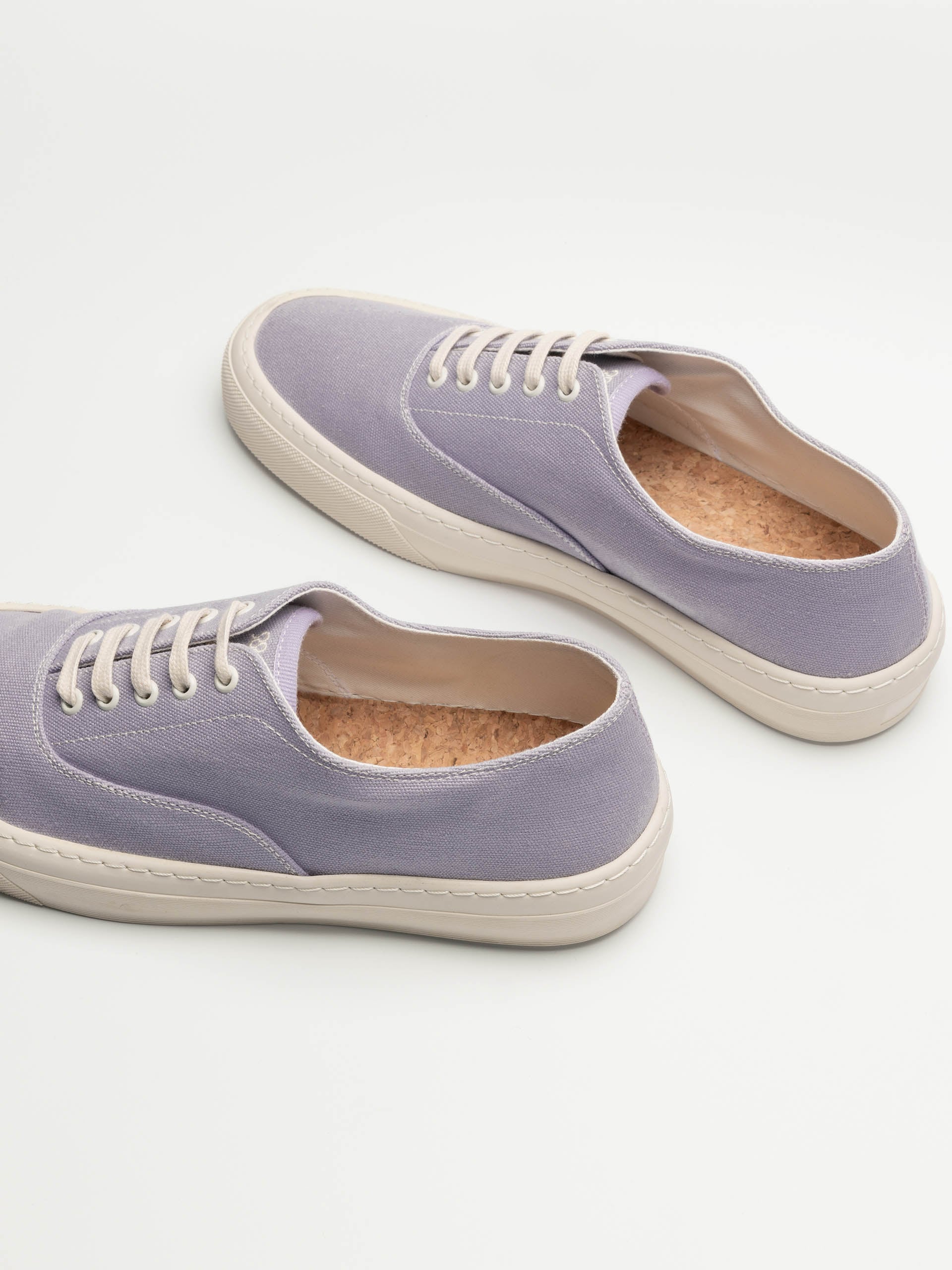 The Deck Shoe - Lavender Canvas