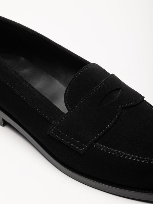 The Ivy Loafer - Black Suede