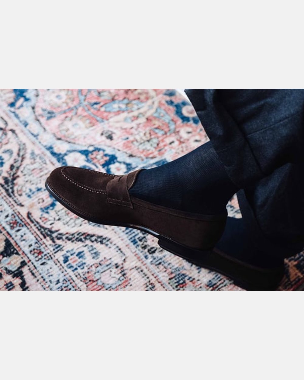The Penny Loafer - Brown Suede