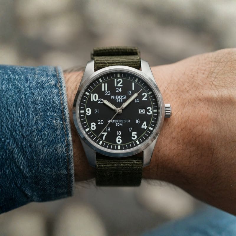 Nibosi Military Men's Watch