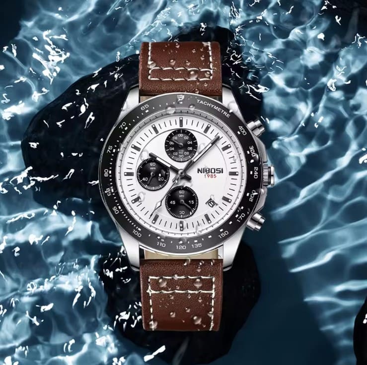 Nibosi Nimbus Men's Watch - Leather Strap