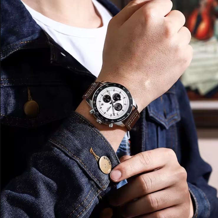 Nibosi Nimbus Men's Watch - Leather Strap