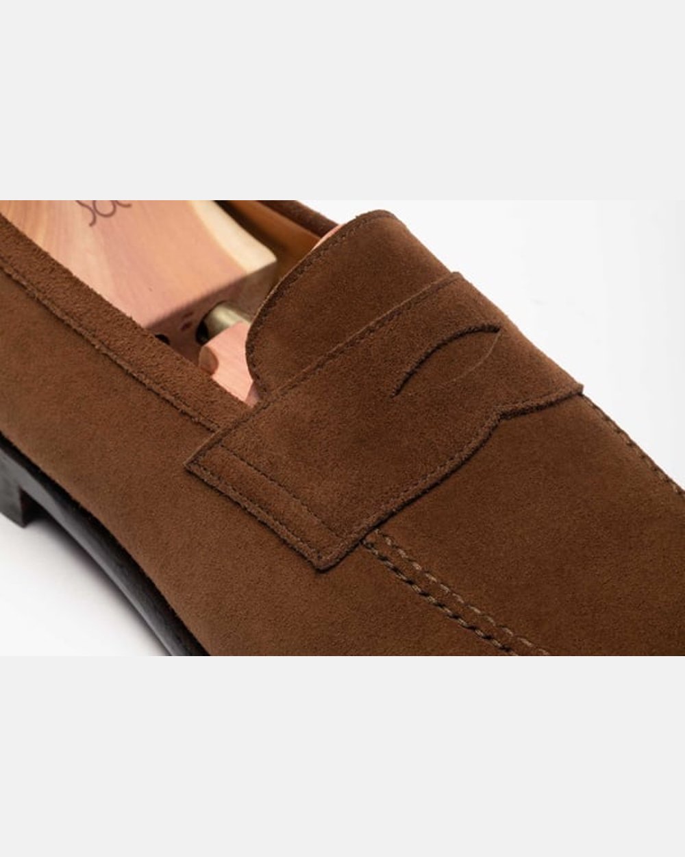The Penny Loafer - Medium Brown Suede