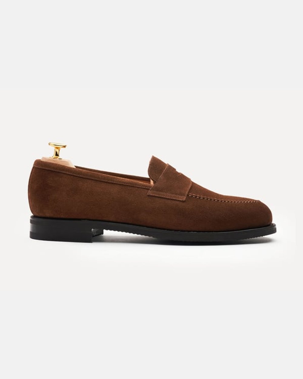 The Penny Loafer - Medium Brown Suede