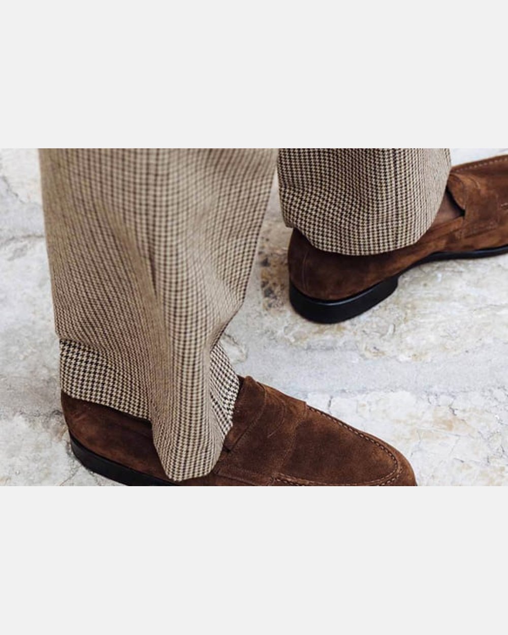 The Penny Loafer - Medium Brown Suede
