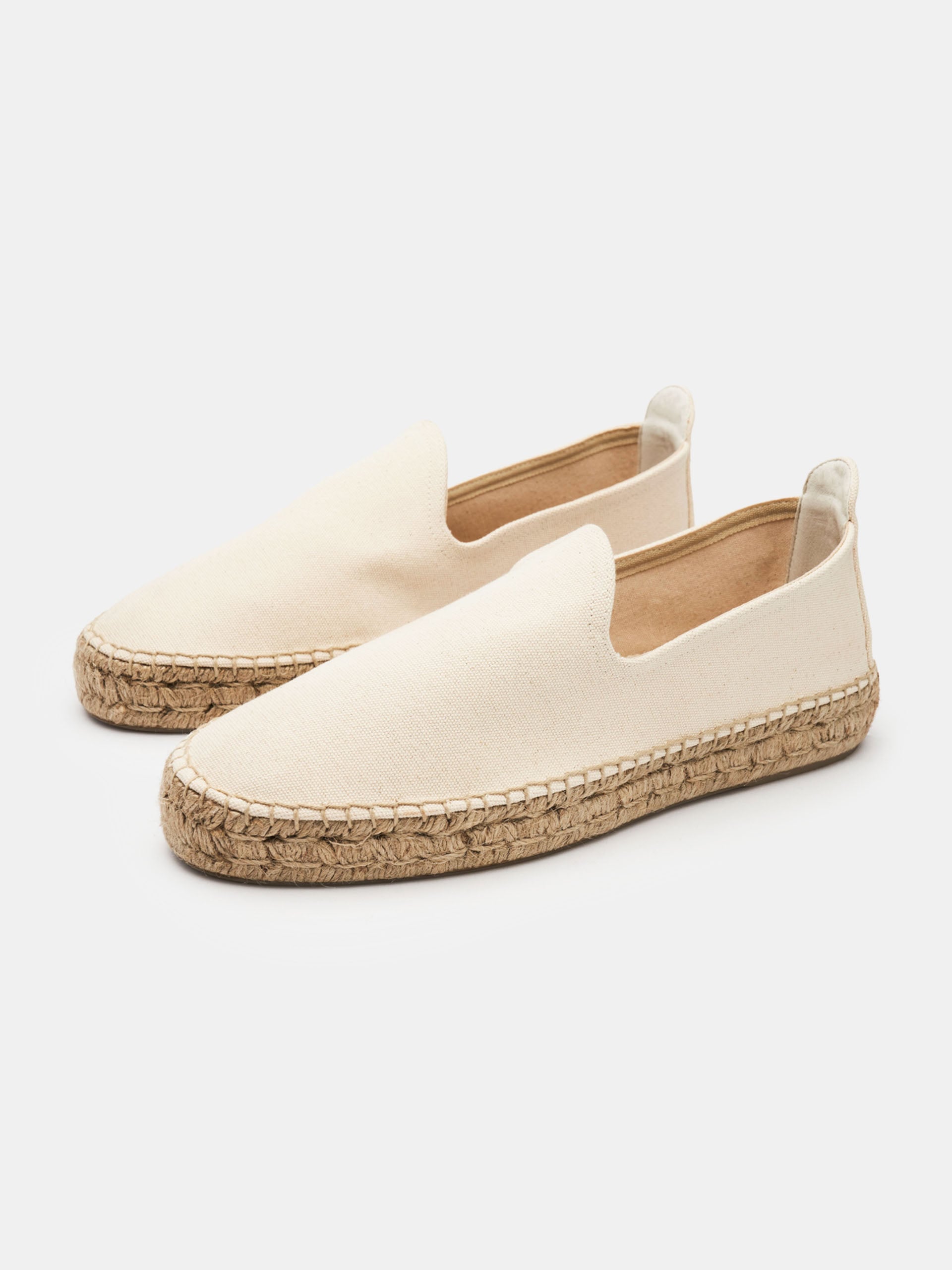 The Espadrille - Ivory Canvas
