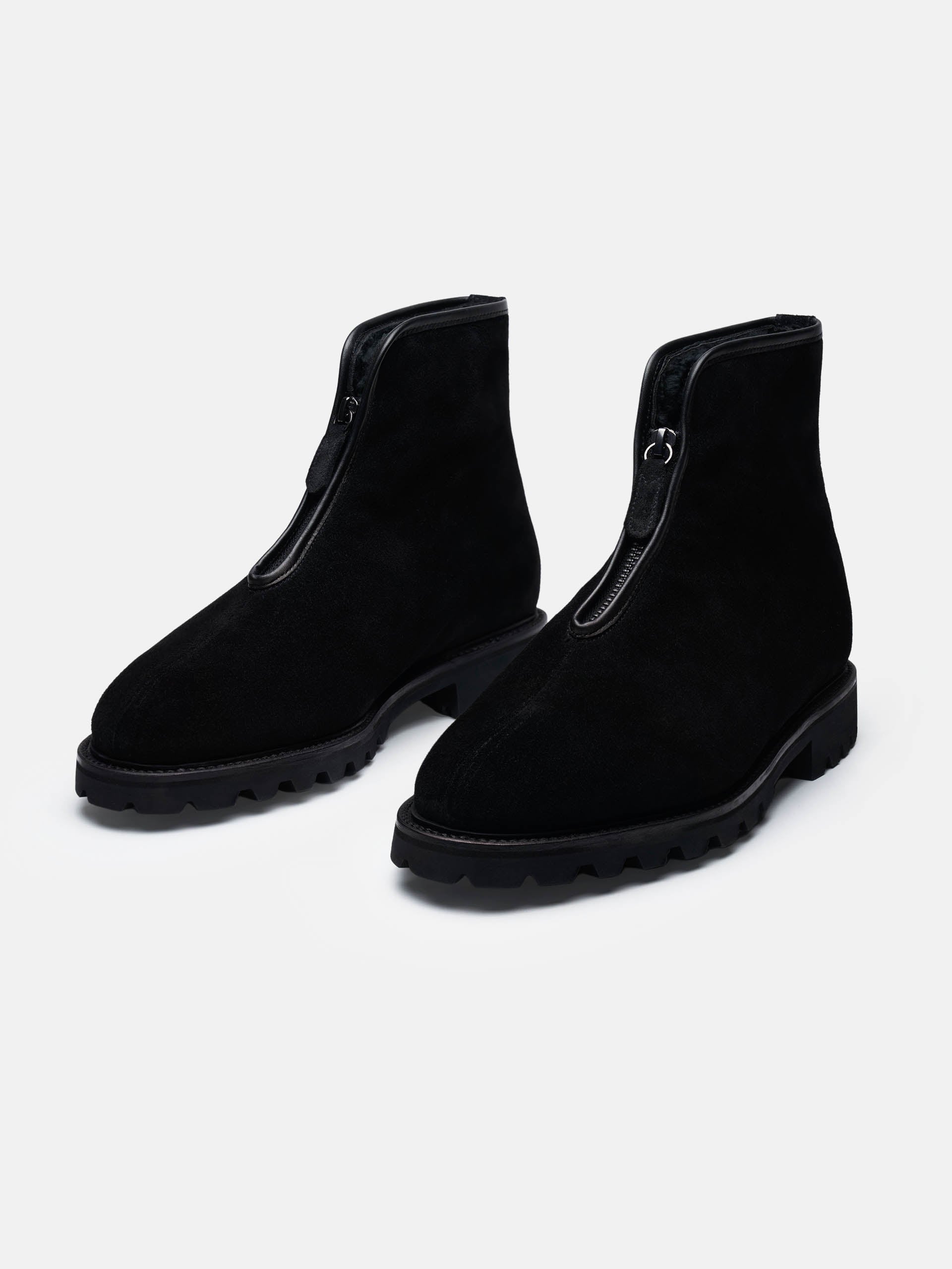 The Alpine Boot - Black Suede