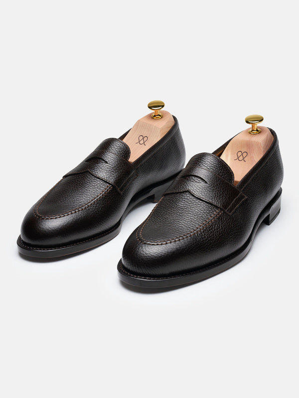 The Penny Loafer - Brown Grain