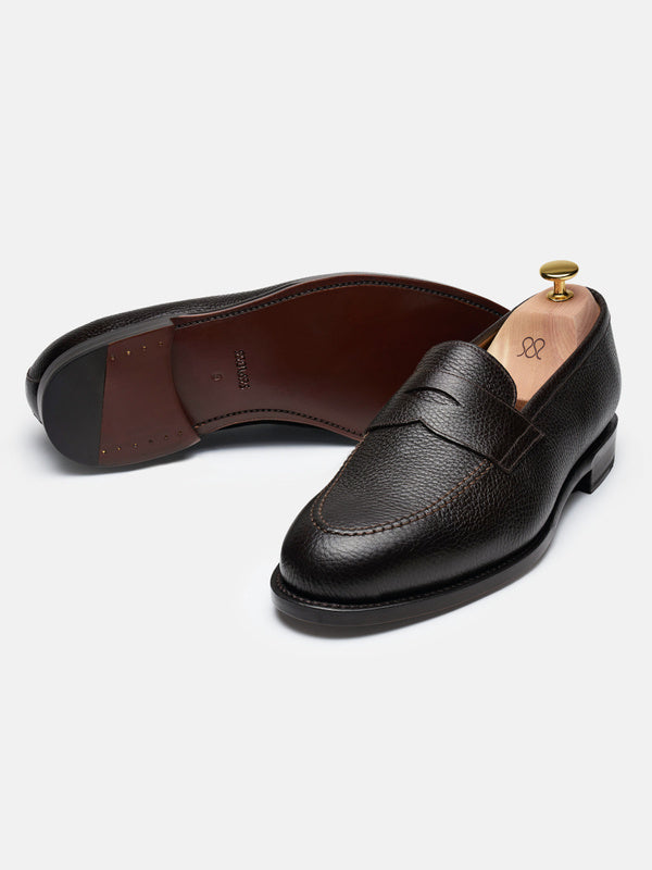 The Penny Loafer - Brown Grain