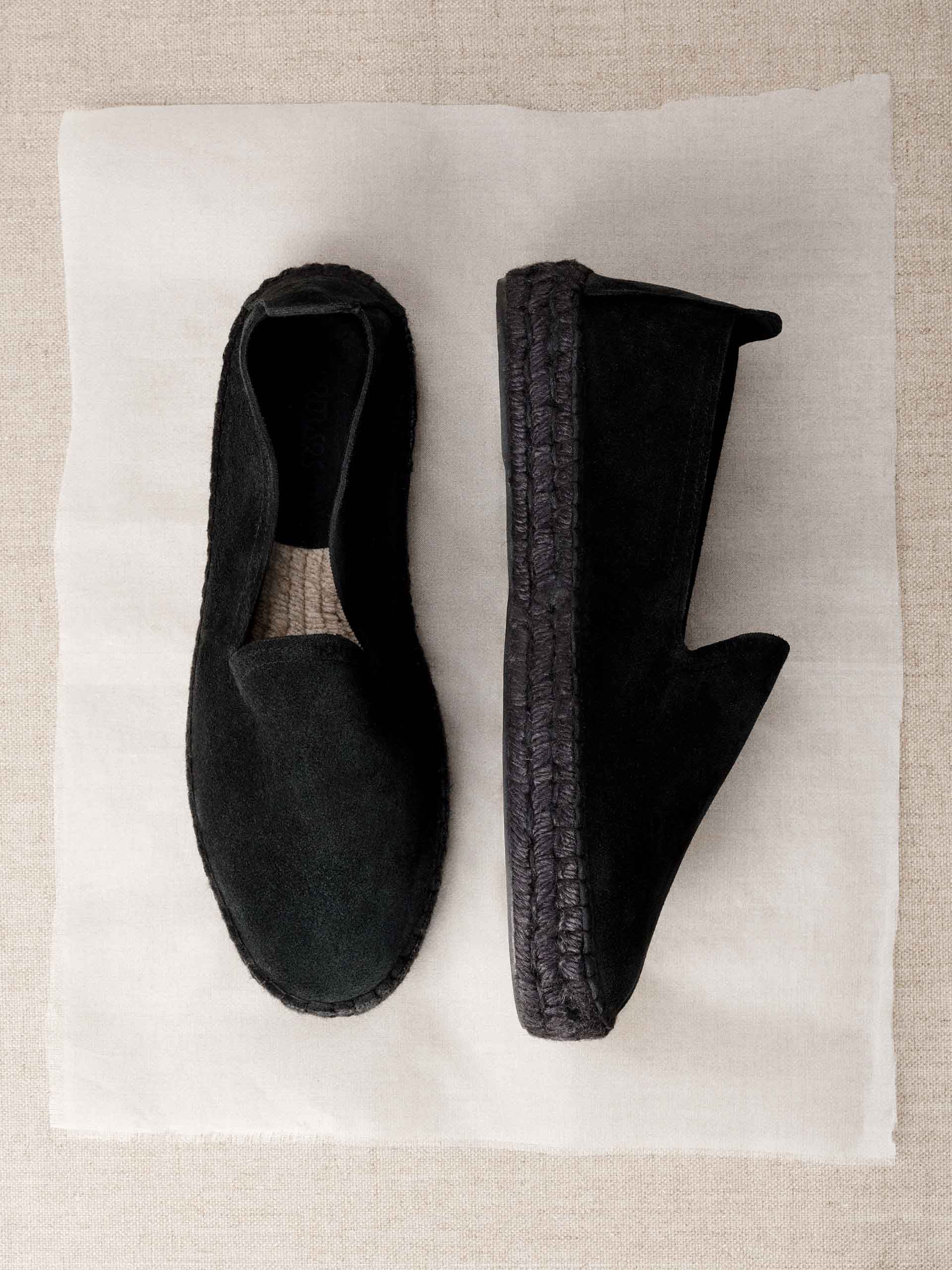The Espadrille - All Black Suede