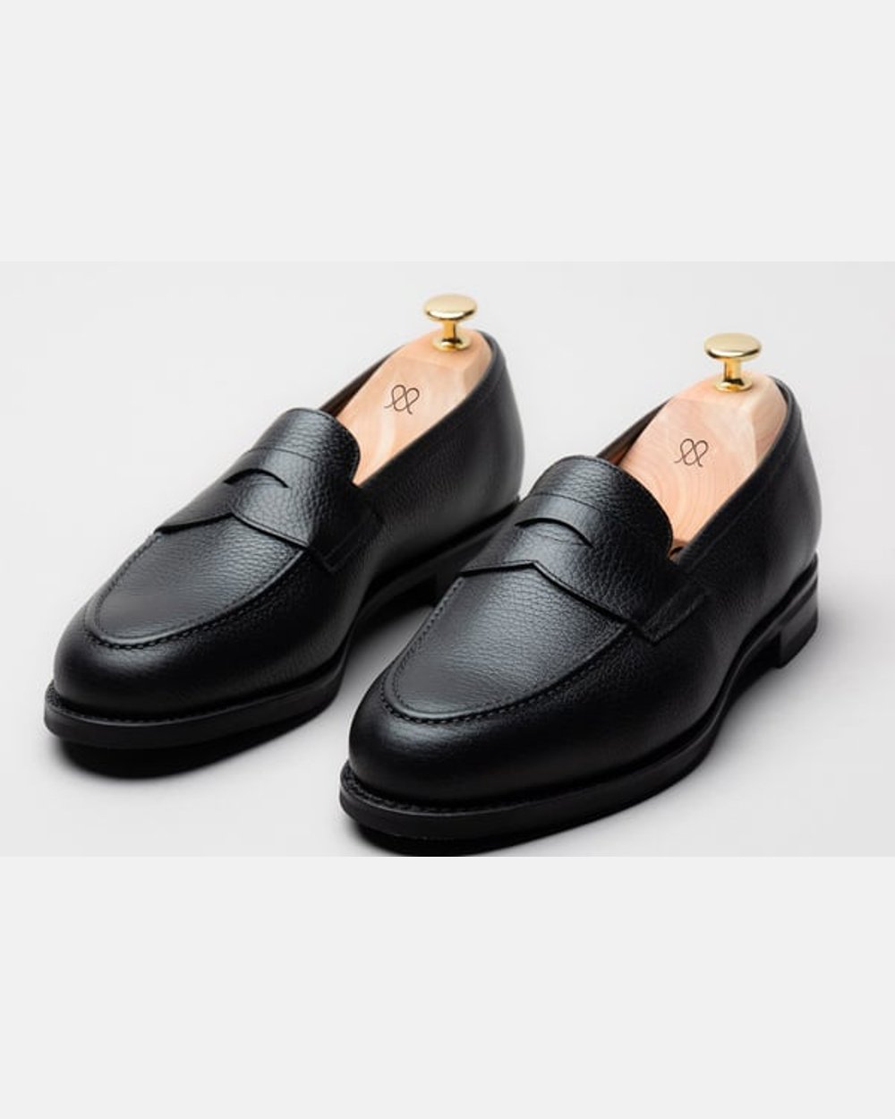 The Penny Loafer - Black Grain