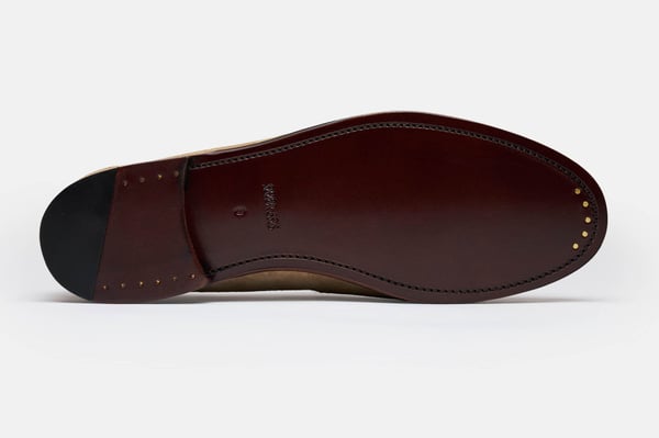 The Penny Loafer - Sand Suede - Unlined