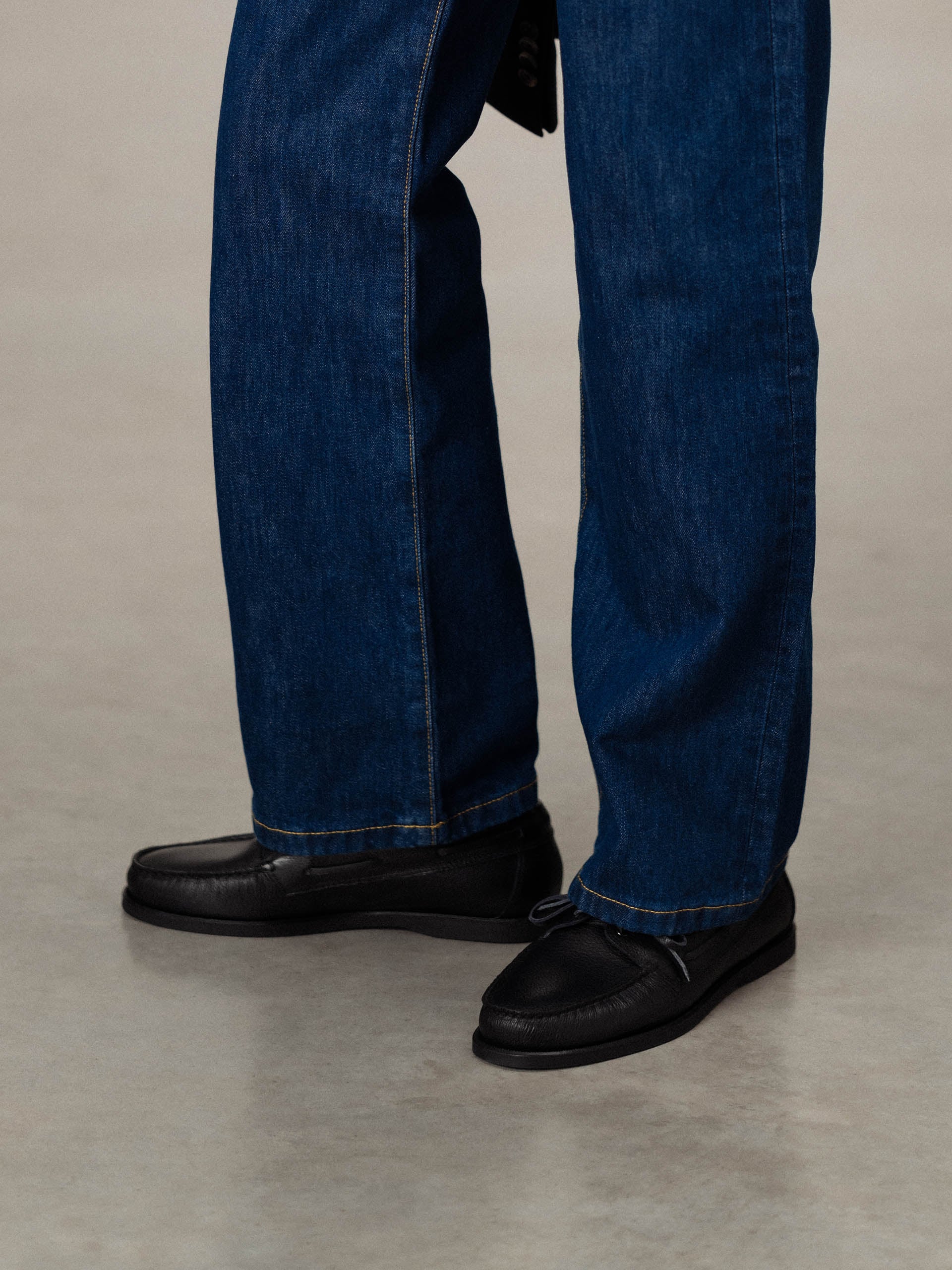 The Boat Shoe - Black Grain