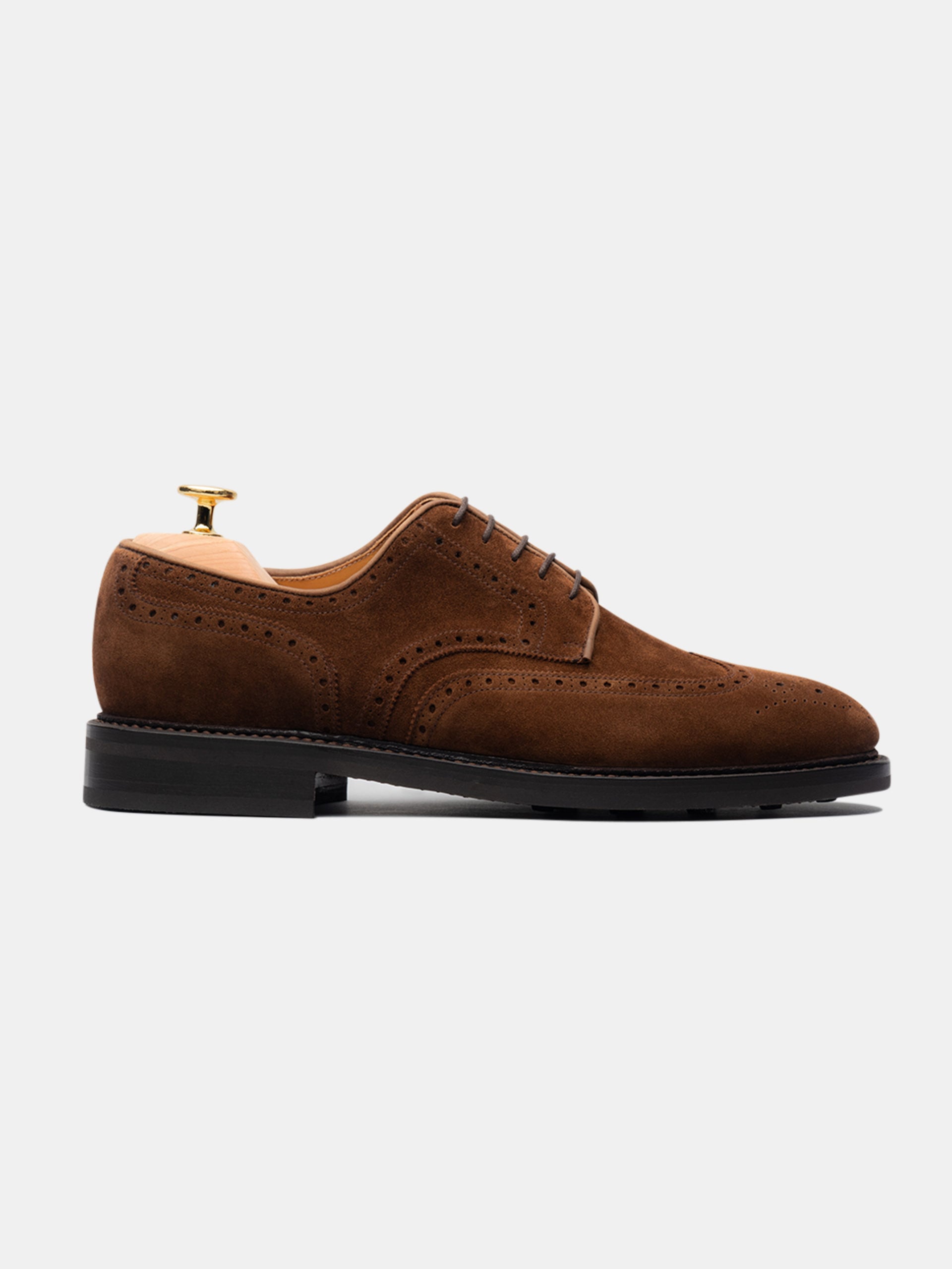 The Derby - Medium Brown Suede