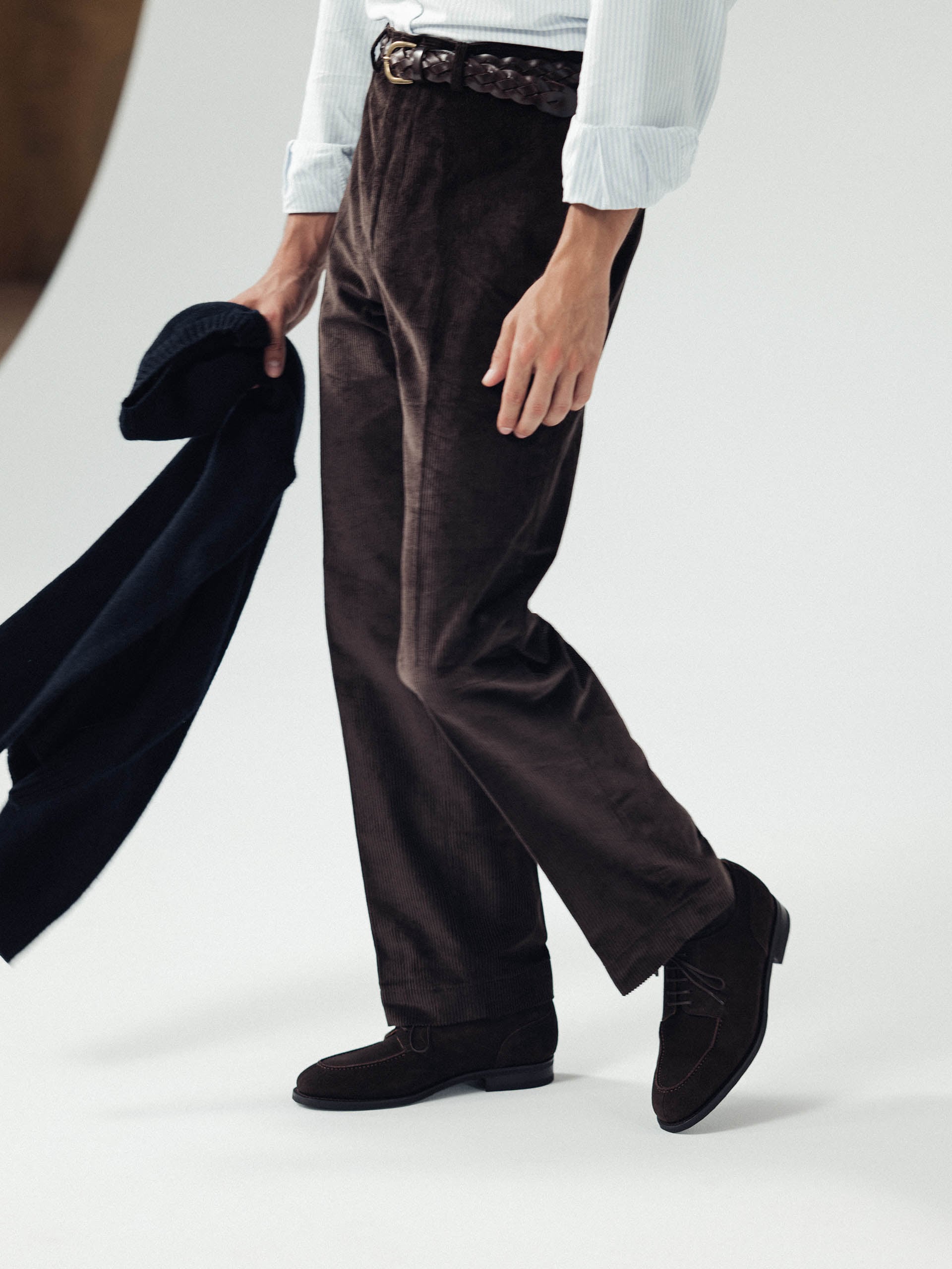 The Split Toe Derby - Brown Suede