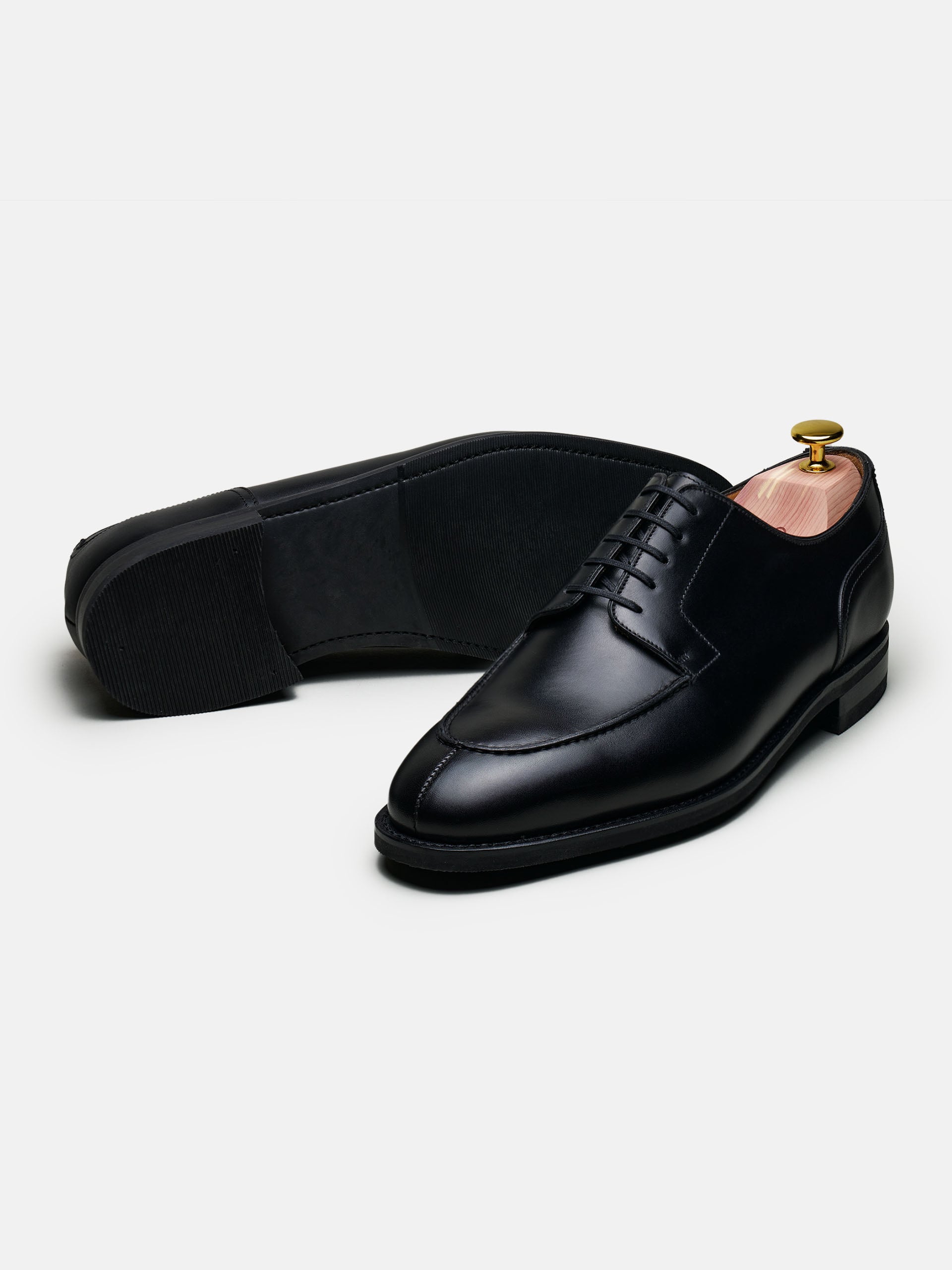 The Split Toe Derby - Black Calf