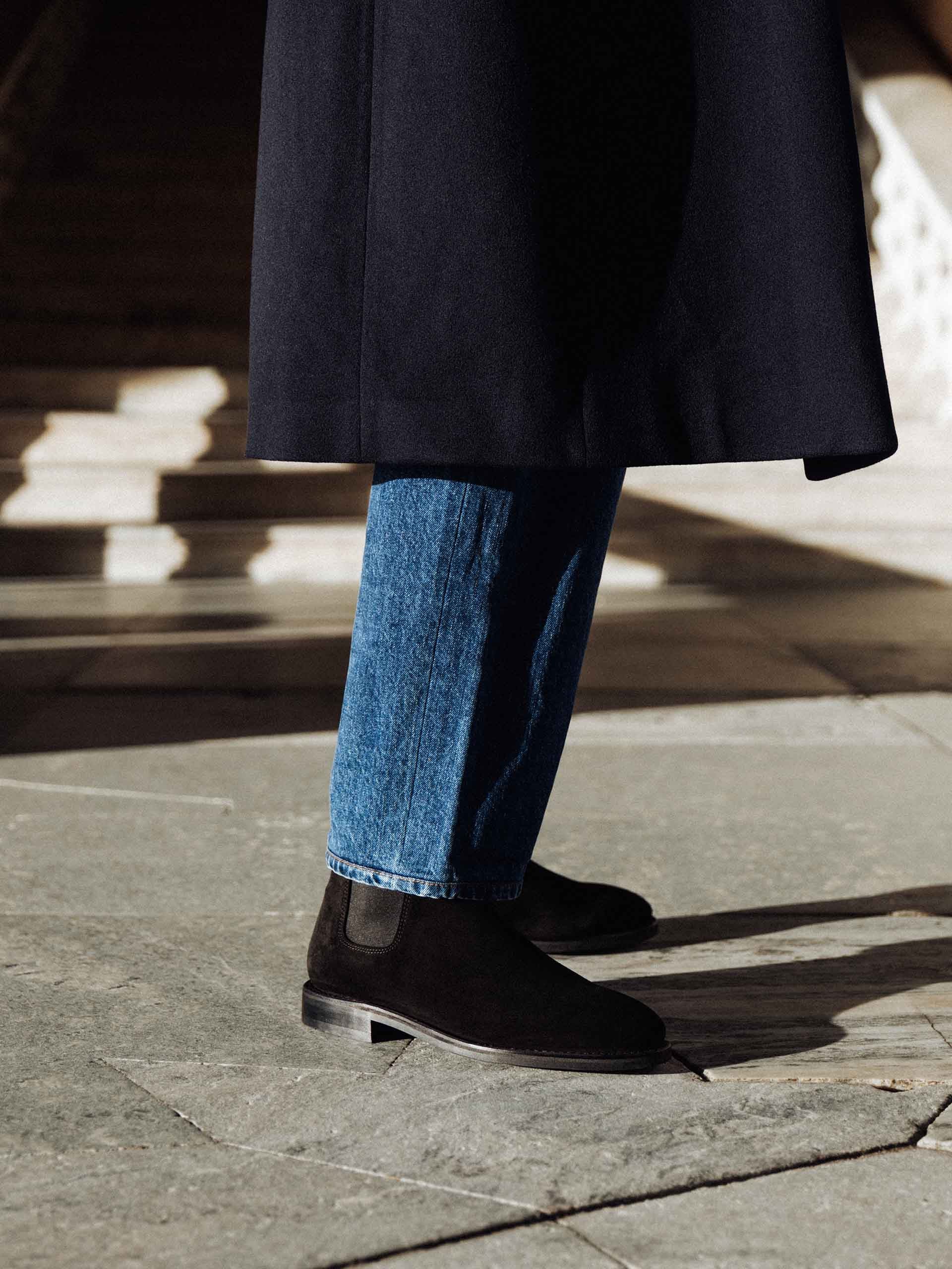 The Chelsea Boot - Black Suede