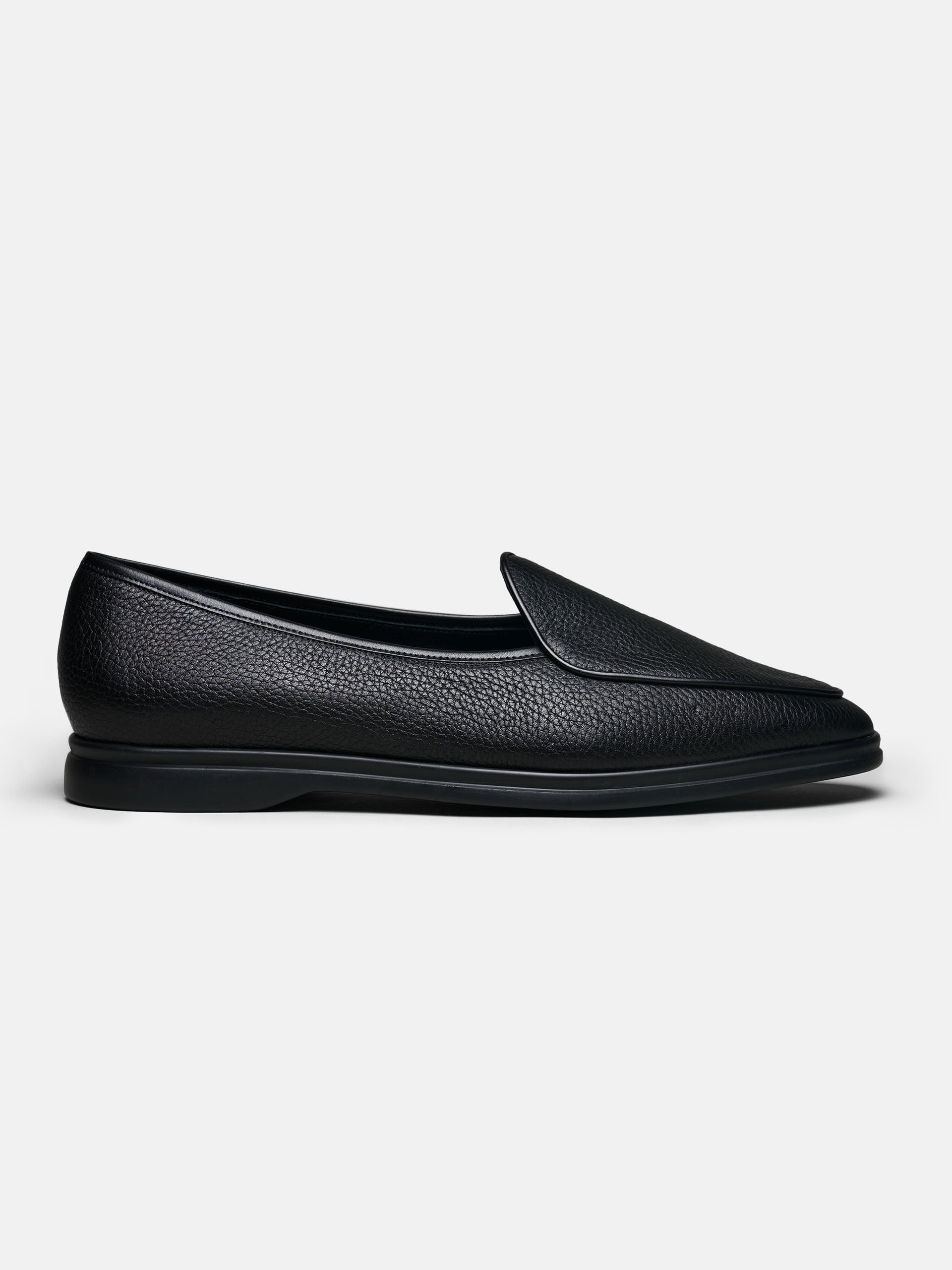 The Belgian Loafer - Black Deerskin