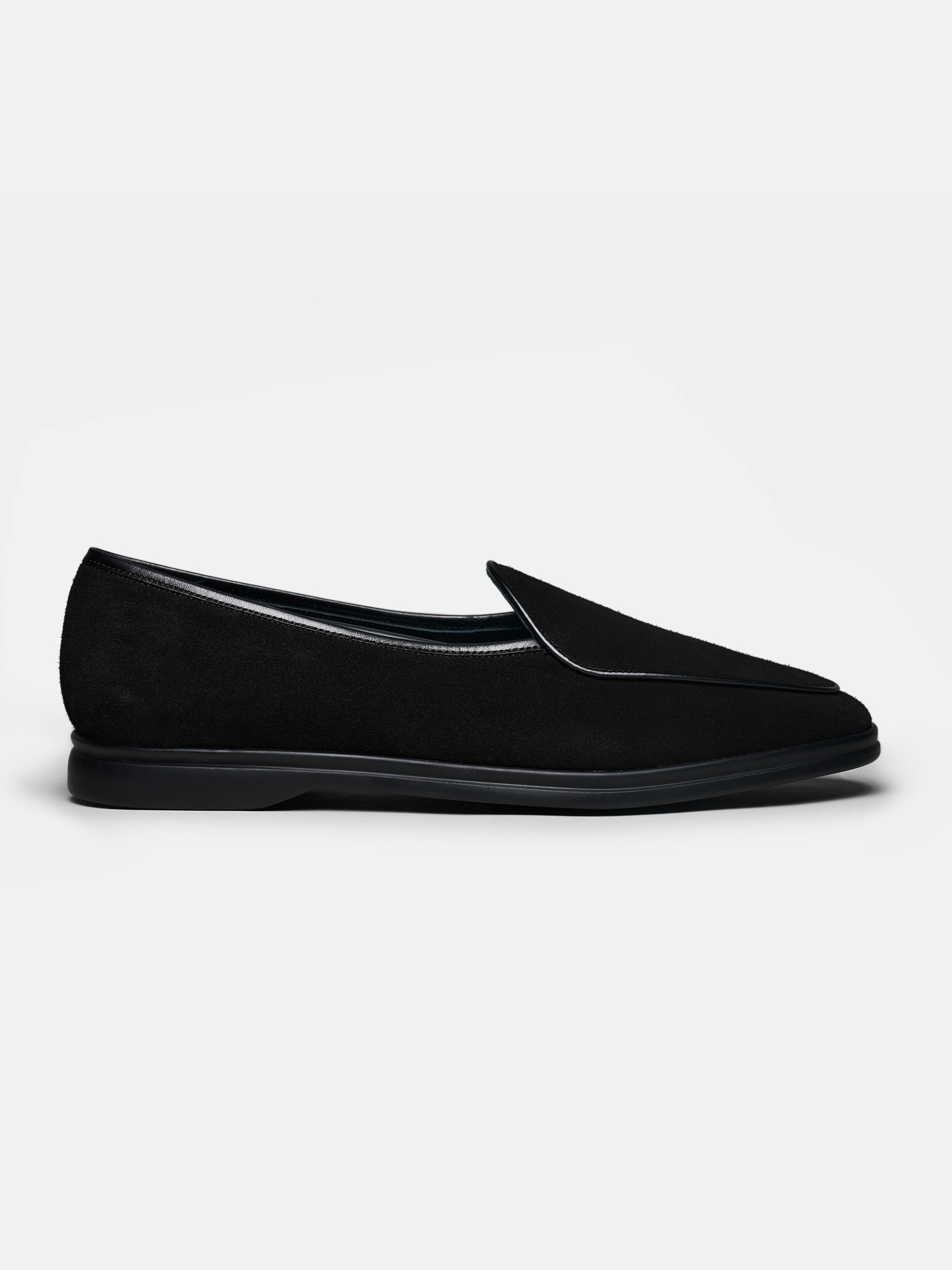 The Belgian Loafer - Black Suede