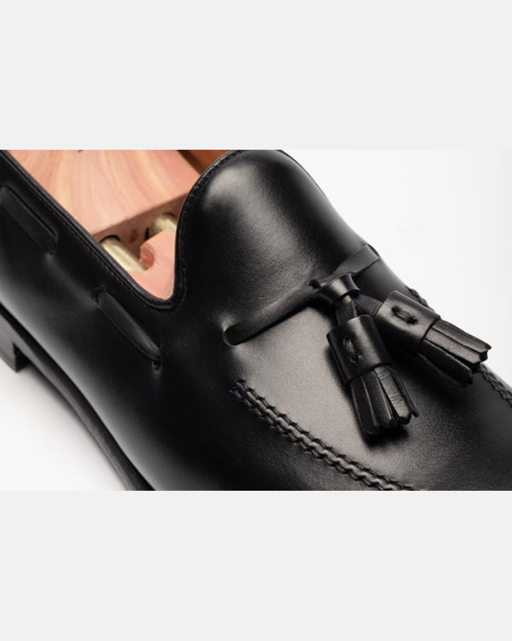 The Tassel Loafer - Black Calf