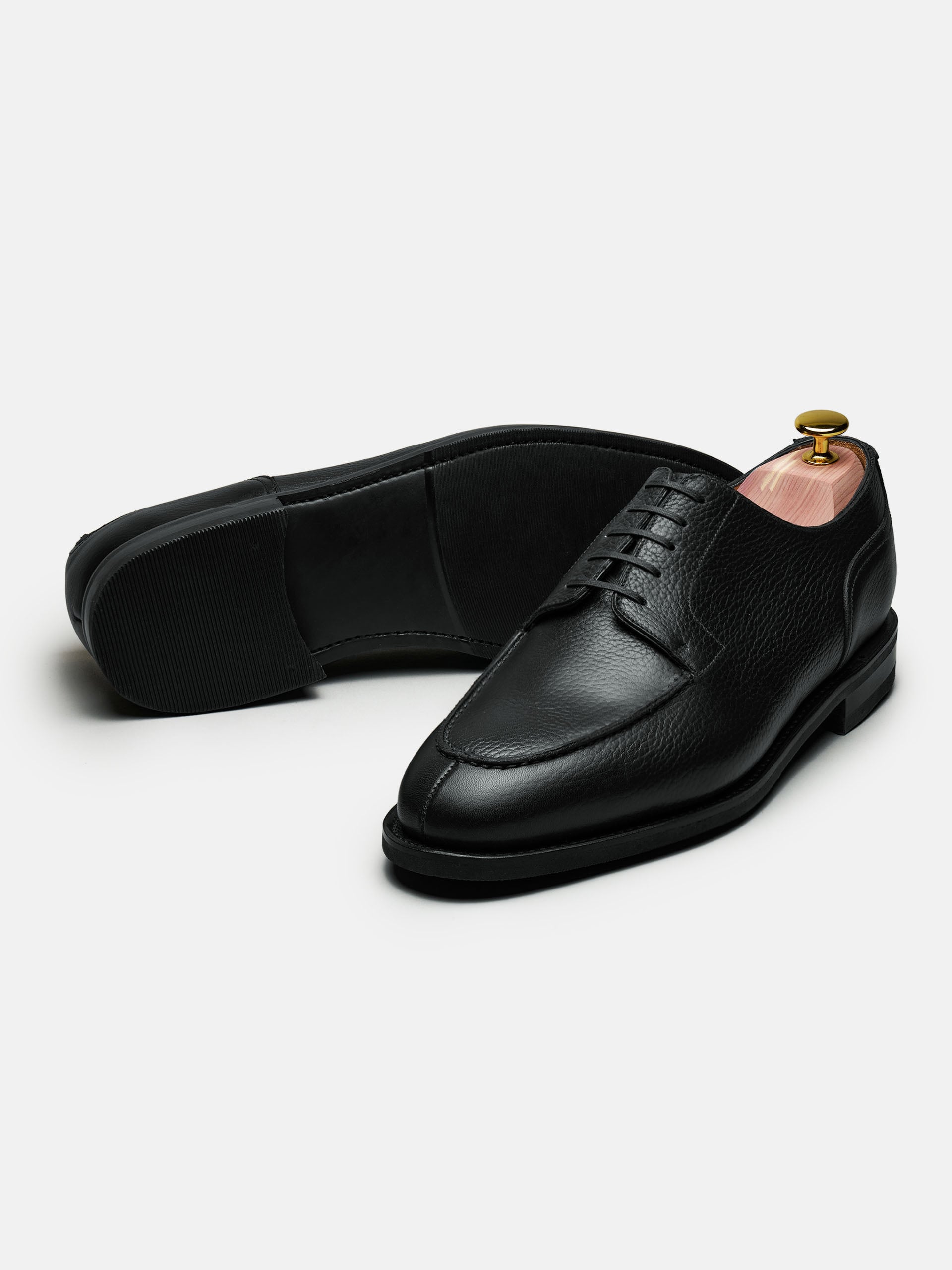 The Split Toe Derby - Black Grain