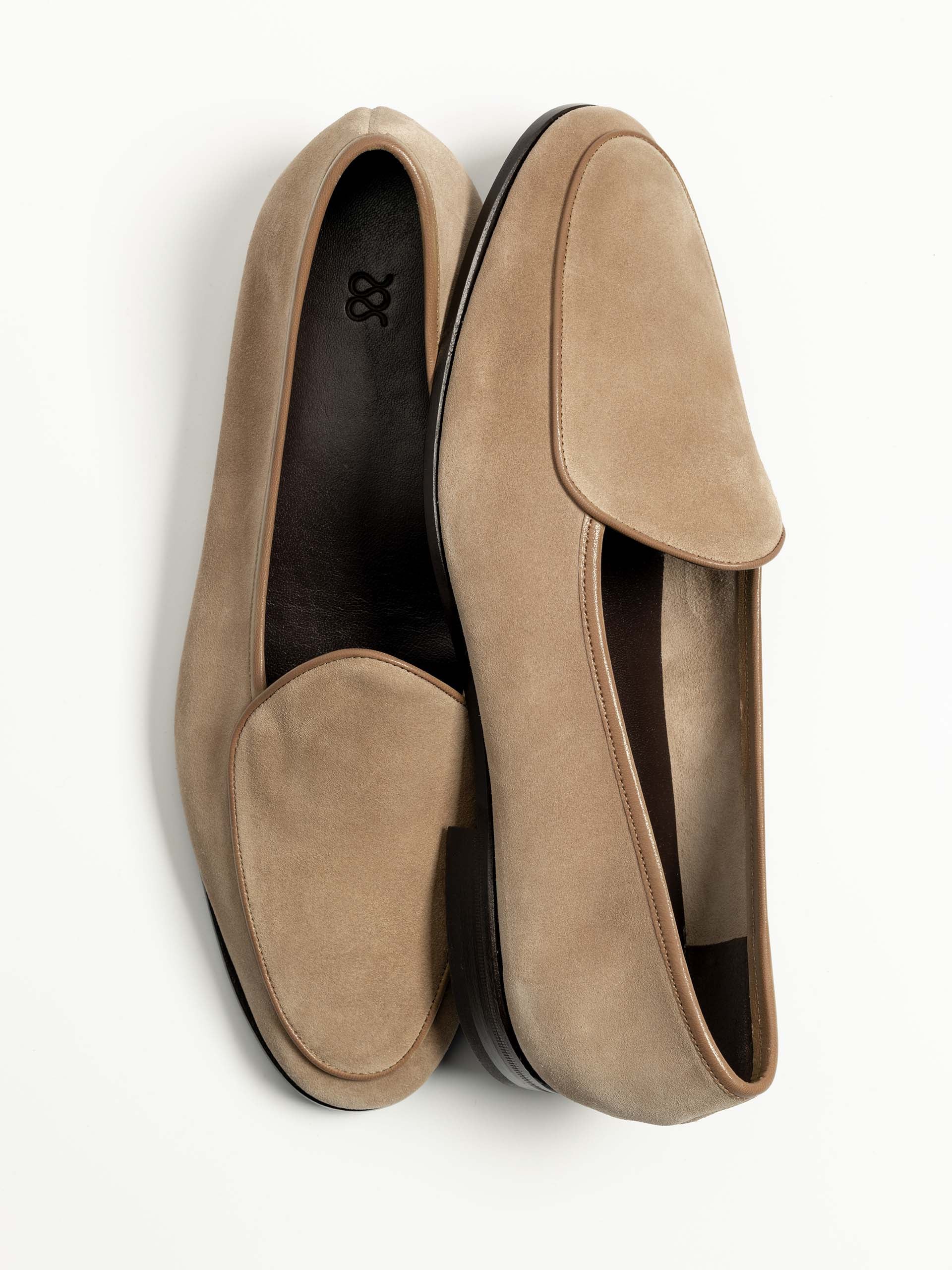 The Belgian Loafer - Beige Suede - Unlined