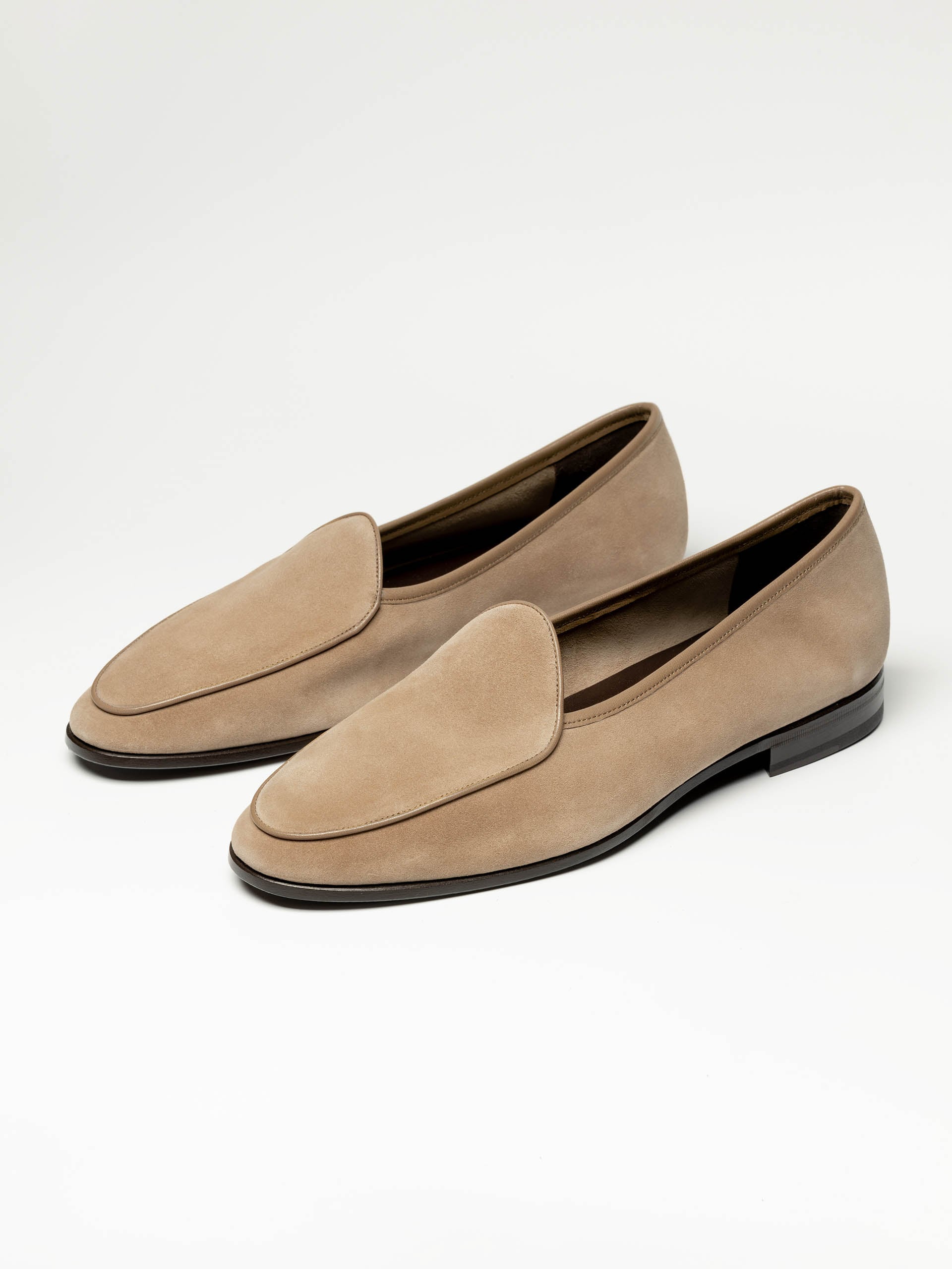 The Belgian Loafer - Beige Suede - Unlined