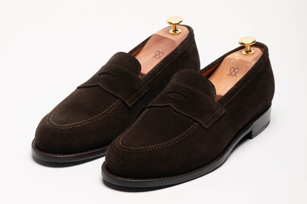 The Penny Loafer - Brown Suede
