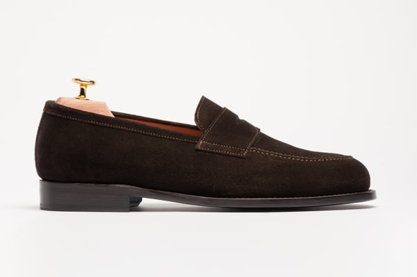 The Penny Loafer - Brown Suede