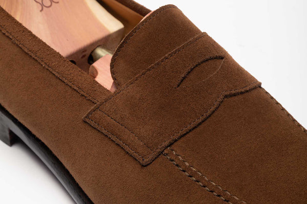 The Penny Loafer - Medium Brown Suede