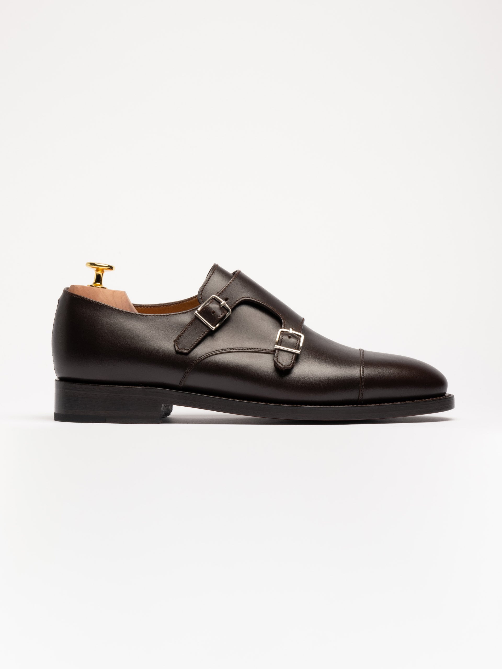 The Double Monkstrap - Brown Calf