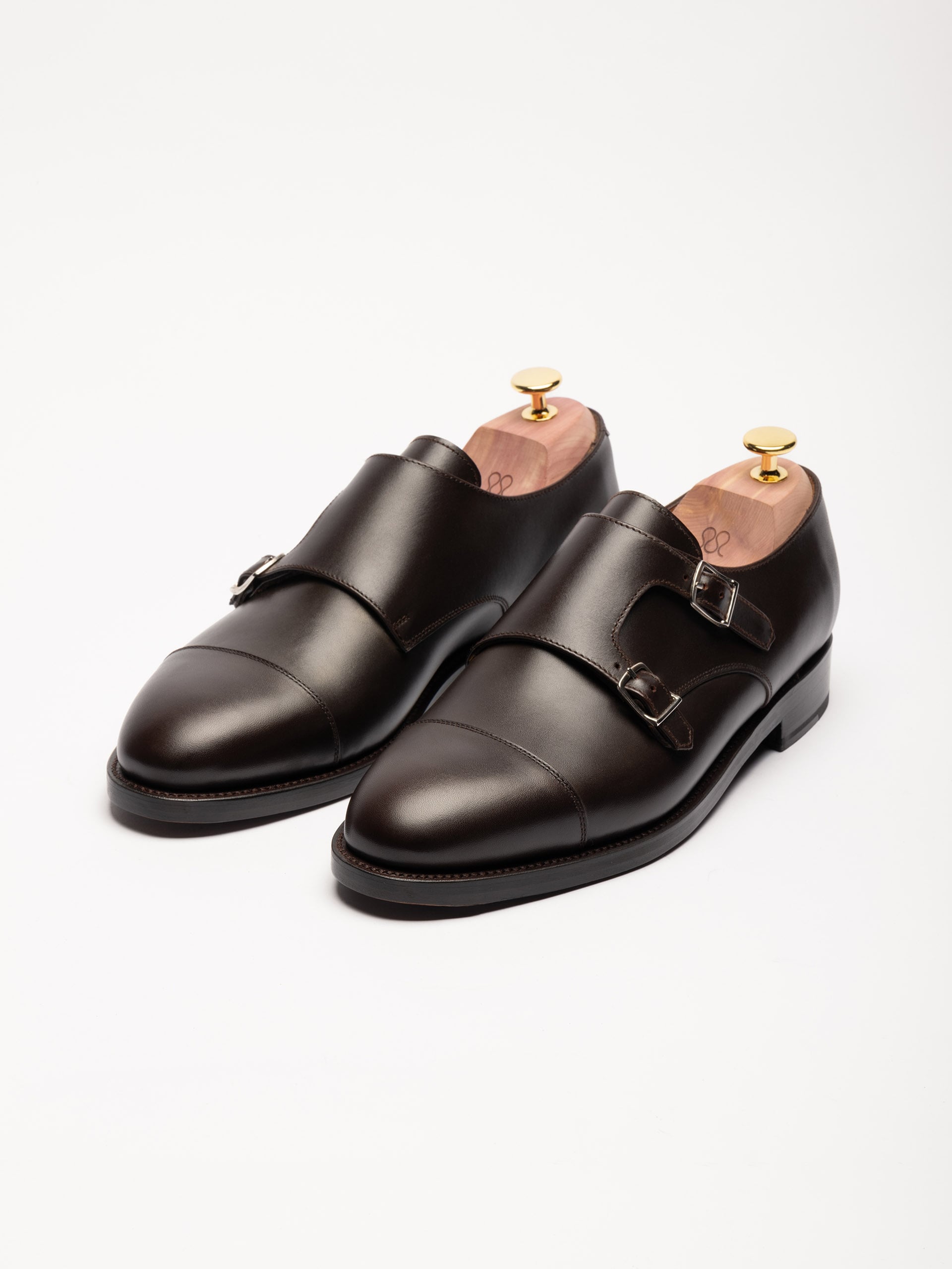 The Double Monkstrap - Brown Calf