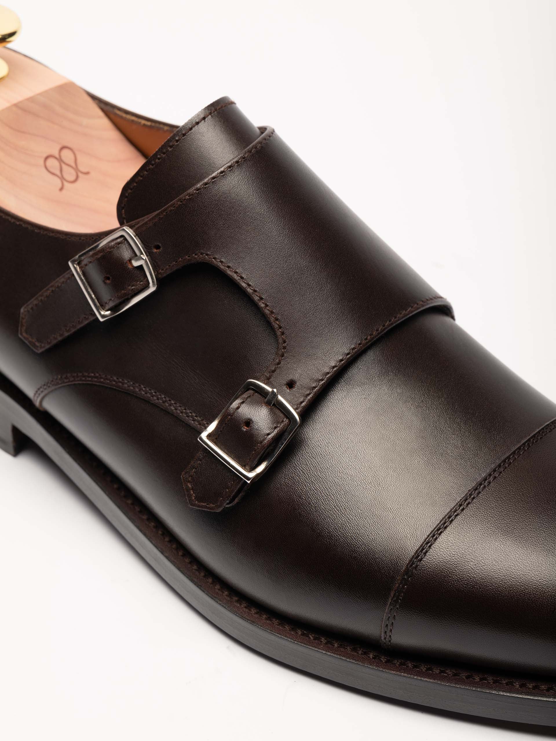 The Double Monkstrap - Brown Calf